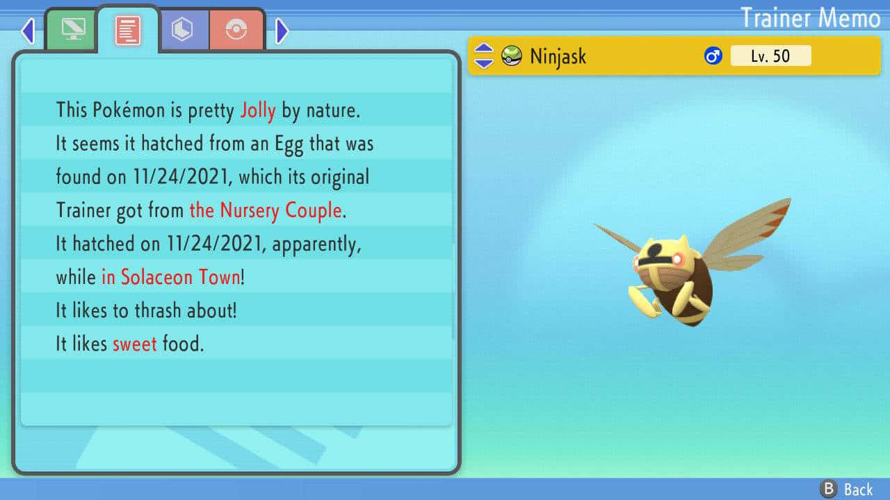 Ninjask With Desription