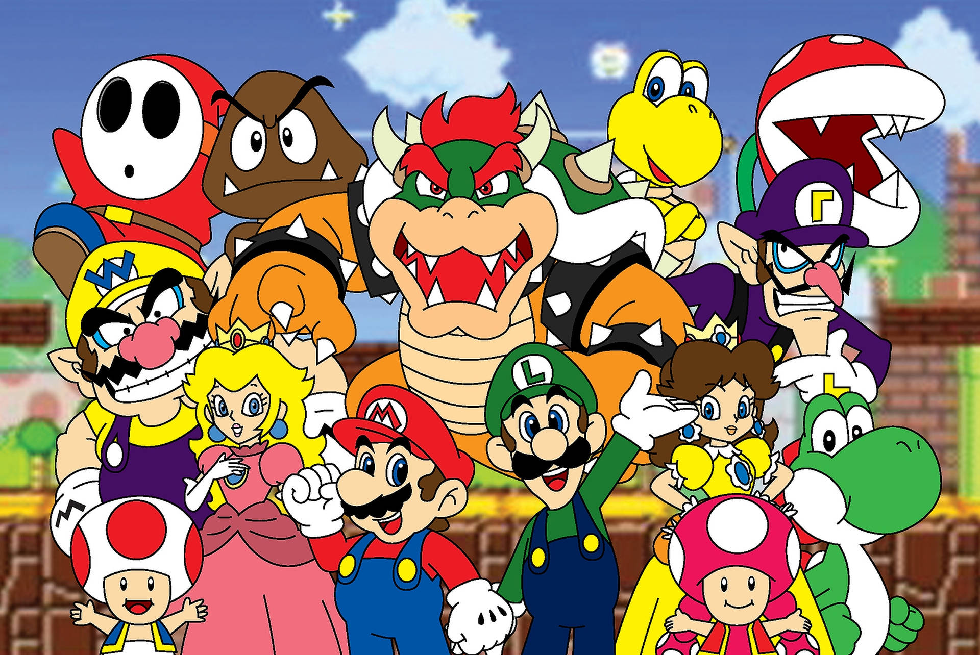 Nintendo Characters Fan Art Background