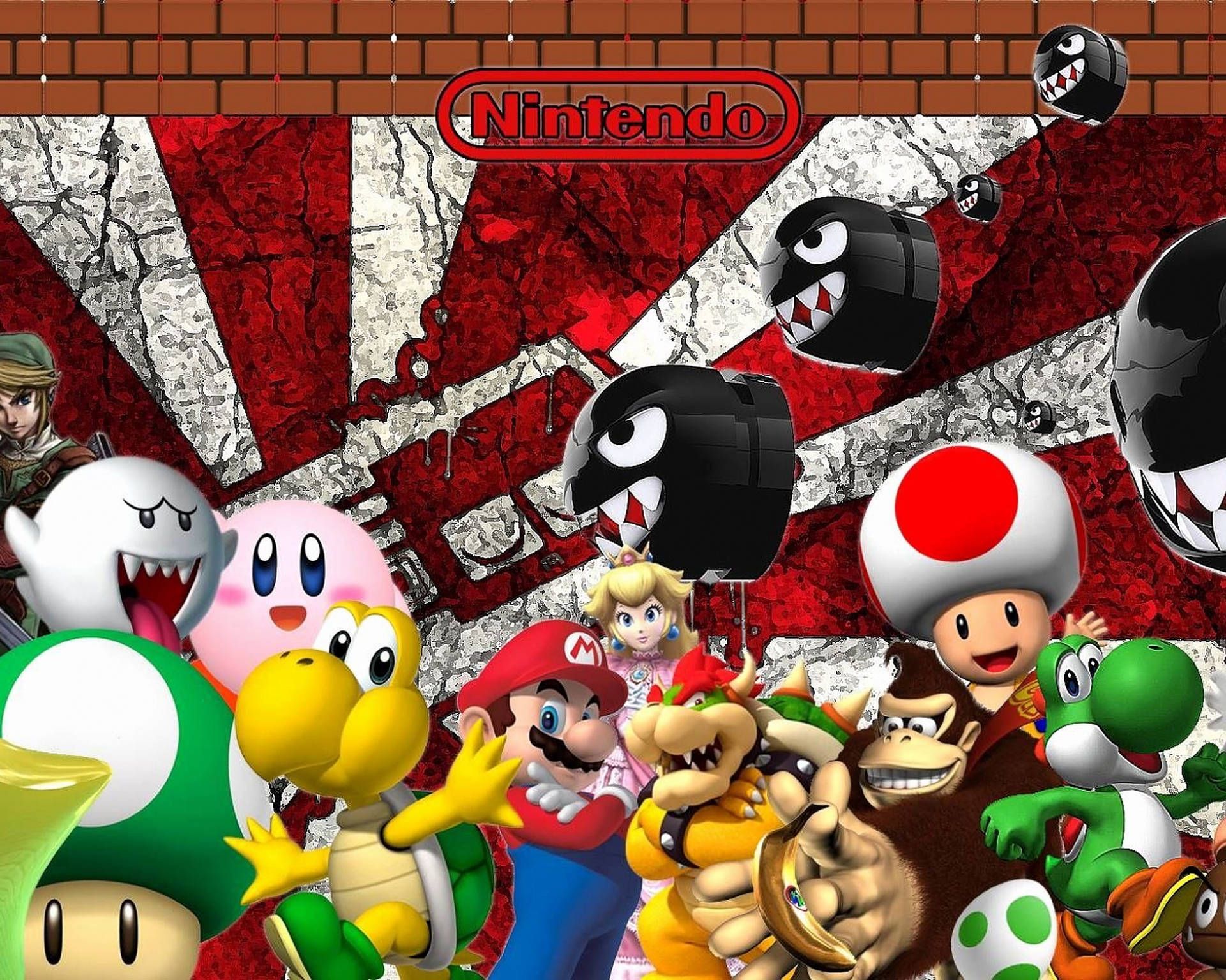 Nintendo Characters Super Mario Background