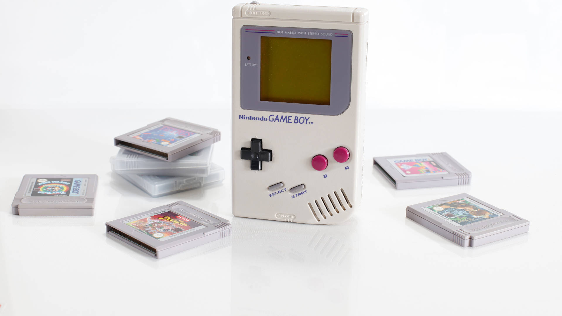 Nintendo Game Boy With Cartridges