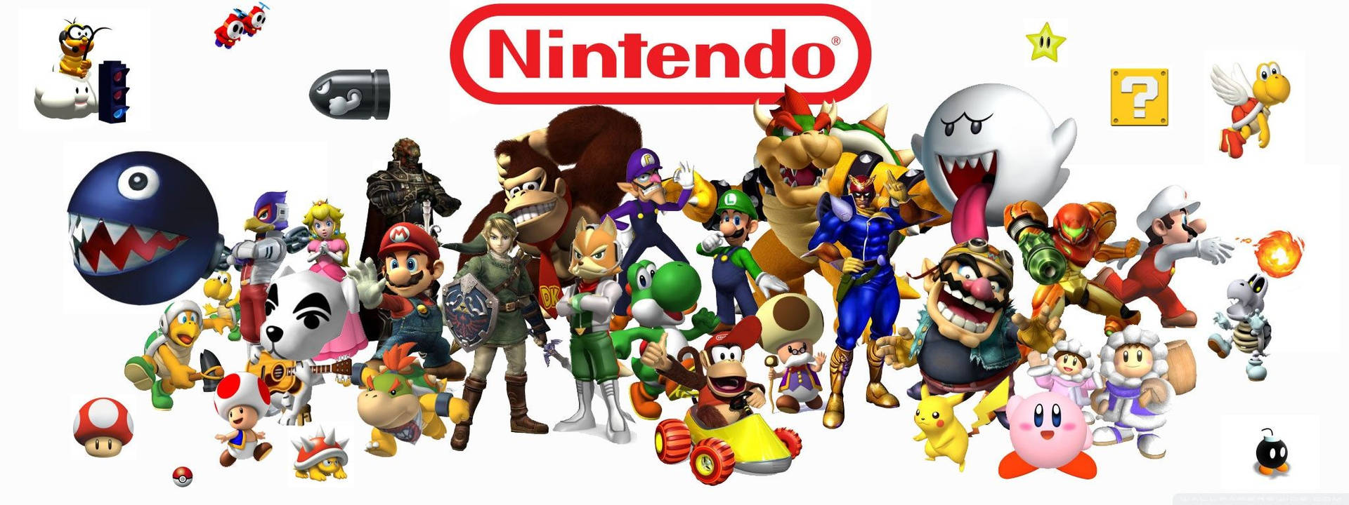 Nintendo Game Characters Background