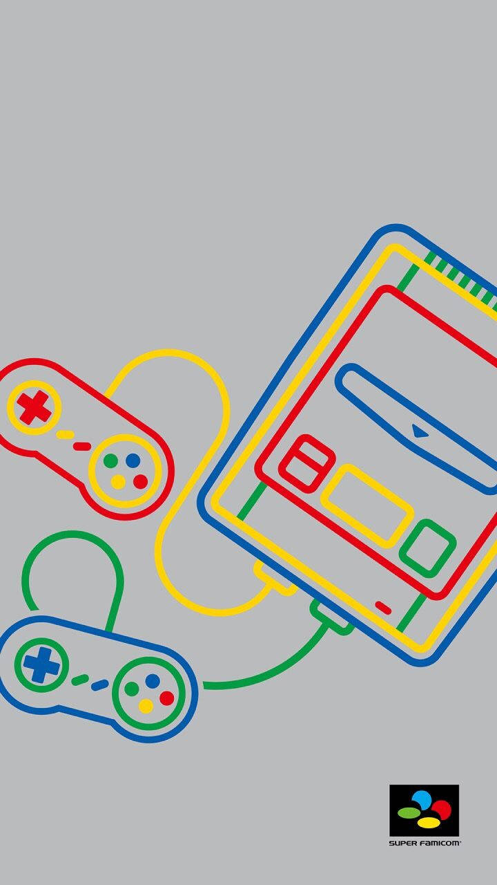 Nintendo Game Console Art Background