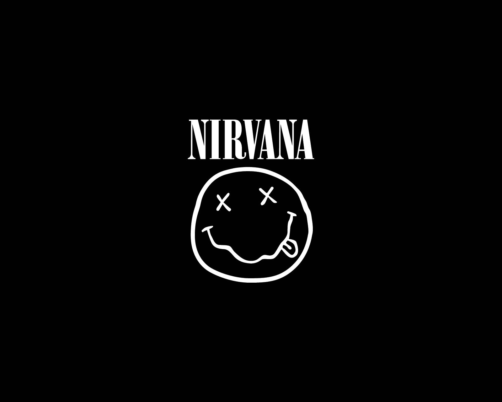 Nirvana 4k Smiley Logo Background