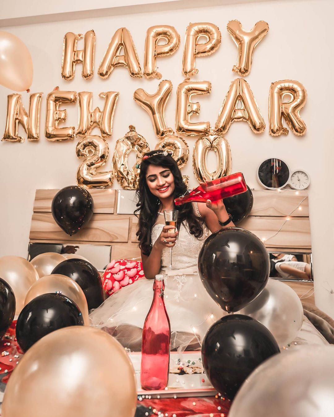 Nisha Guragain Celebrating The Year 2020 Background