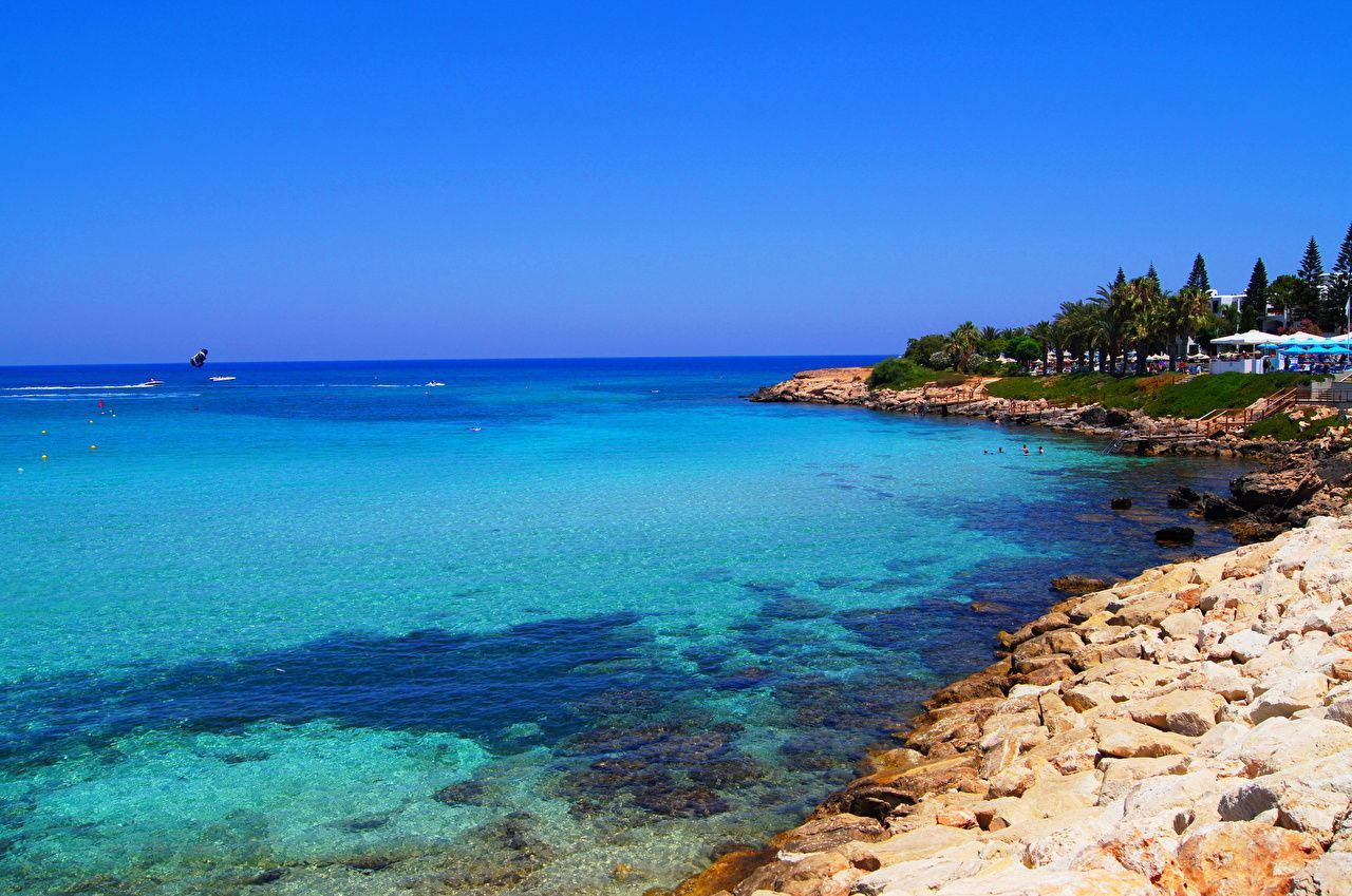 Nisia Lombardi Beach Cyprus Background