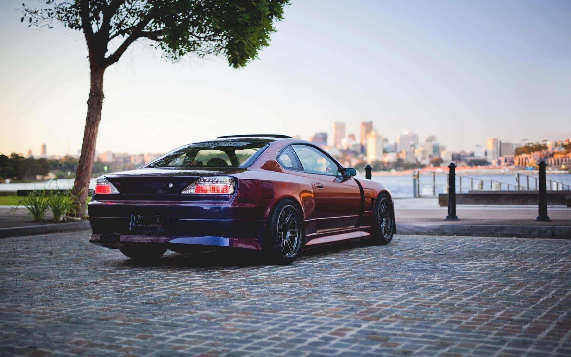 Nissan 180 Sx Cobble Stone Background