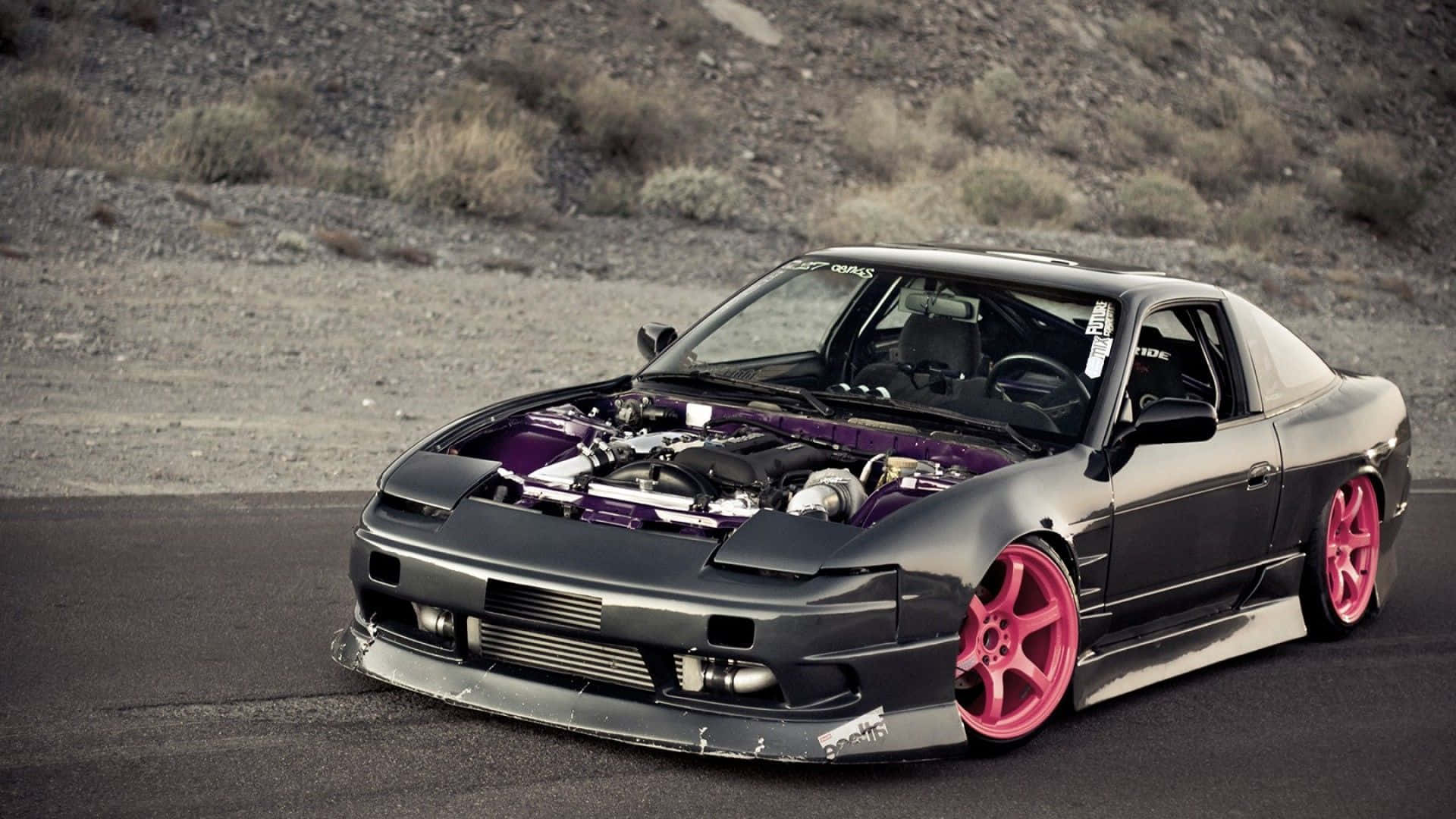 Nissan 180 Sx Open Hood Background