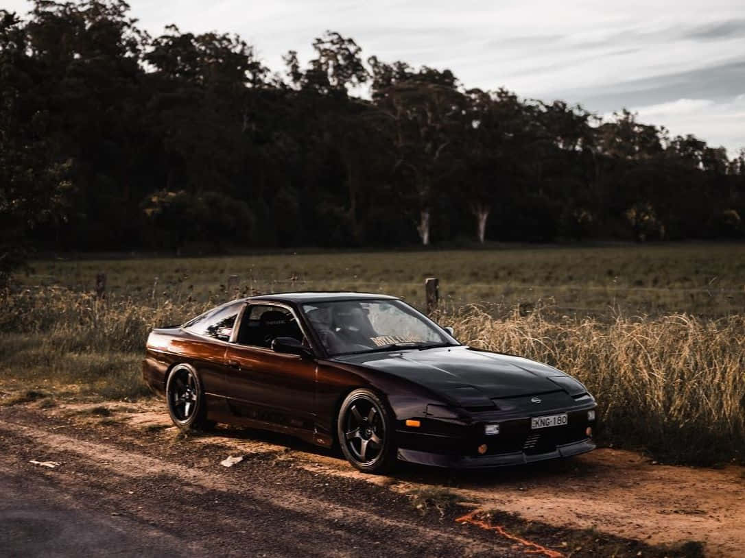 Nissan 180 Sx Rural Road Background