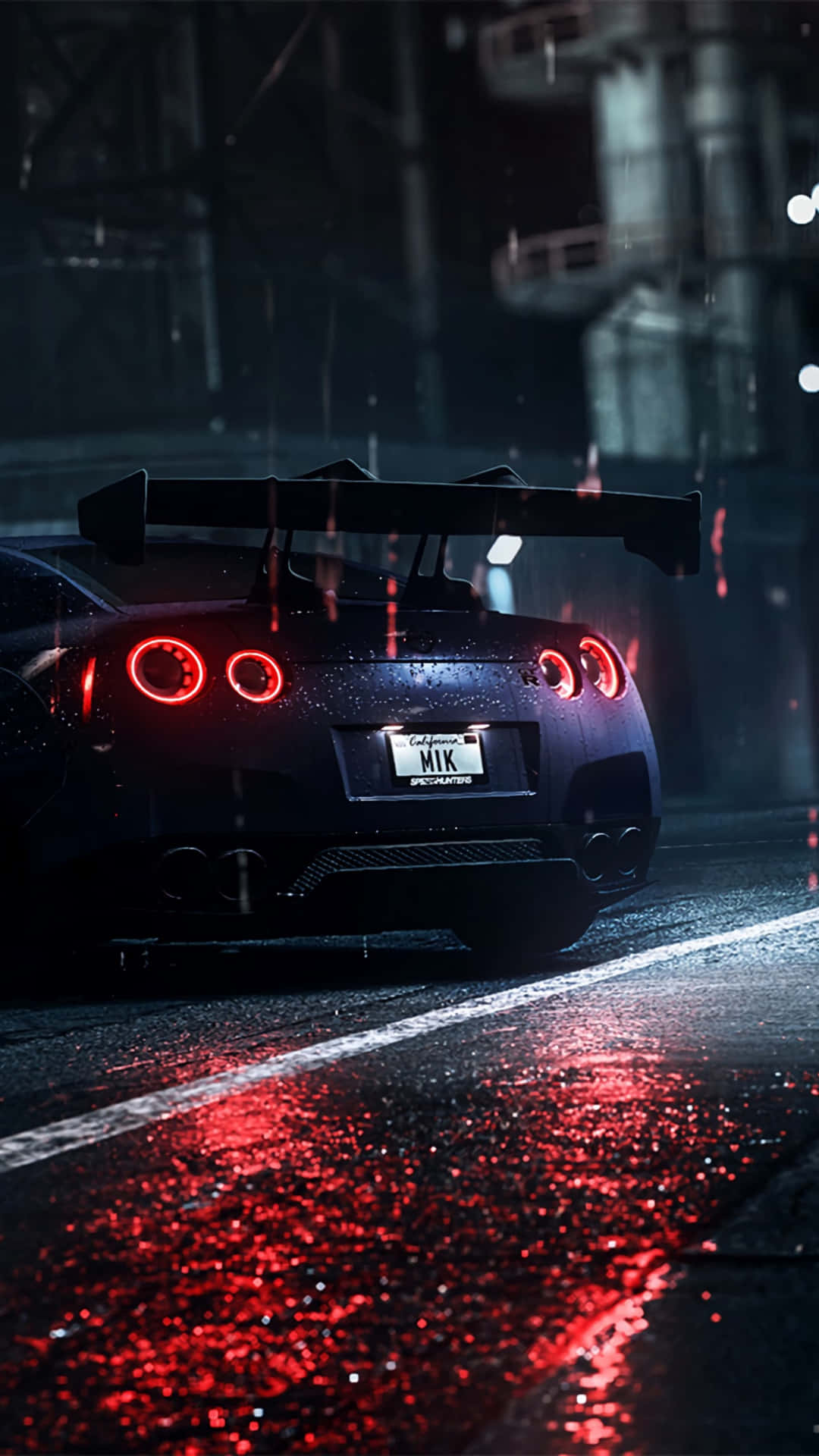 Nissan G T R Rainy Night Drive Background