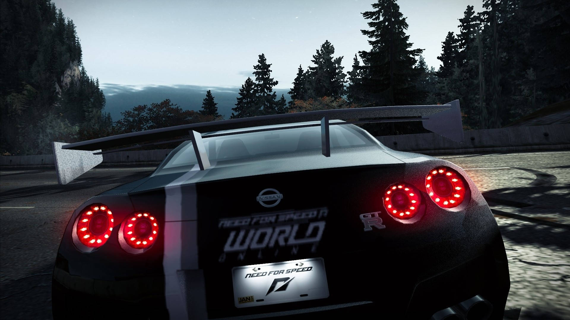 Nissan Gt R With Spoiler Background