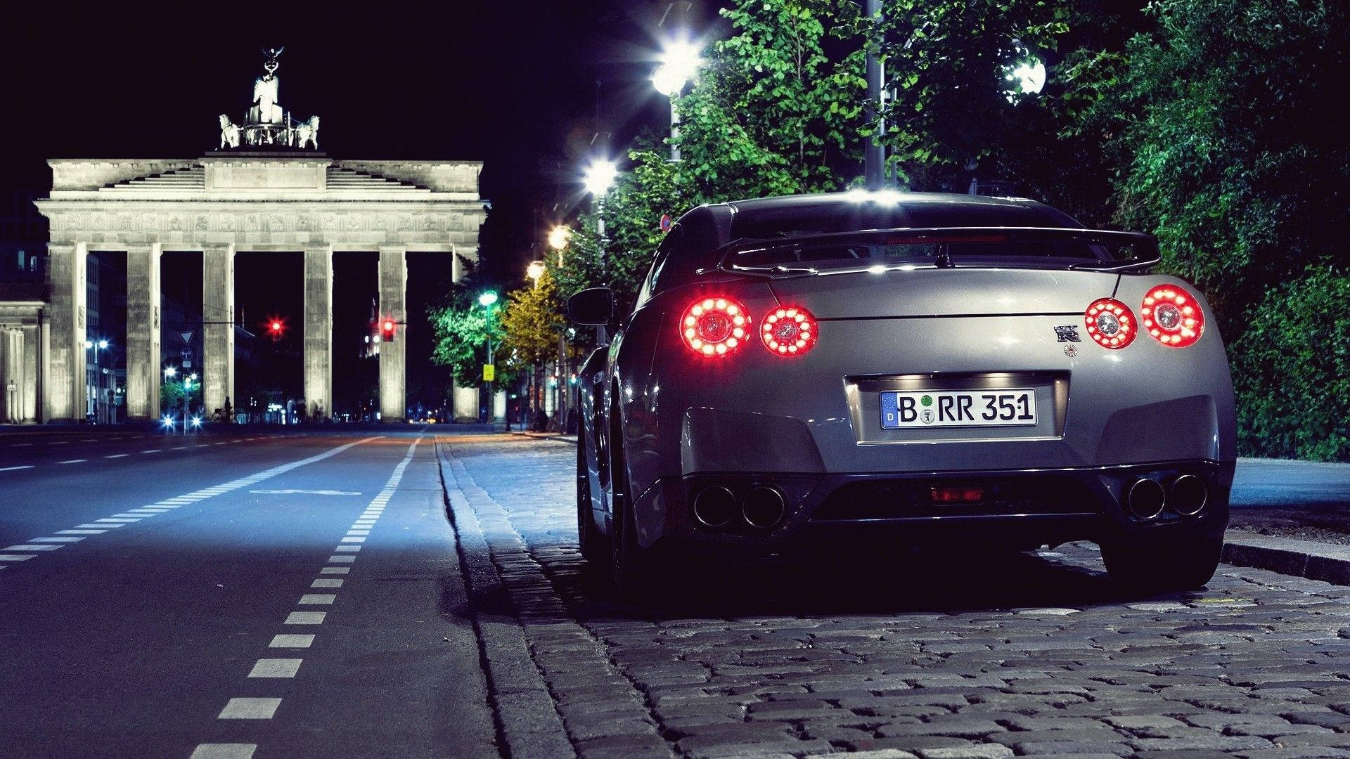 Nissan Gtr Car Parked Near The Historical Gate