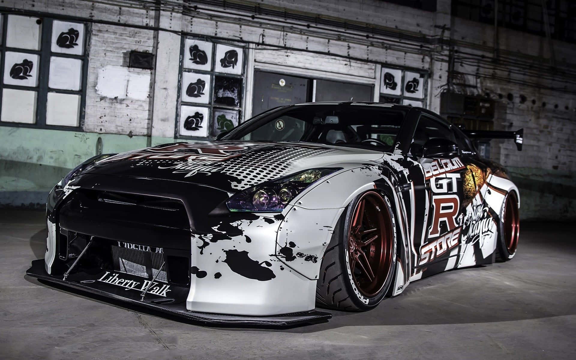 Nissan Gtr R35 Sports Car, Ready For Thrilling Driving Background