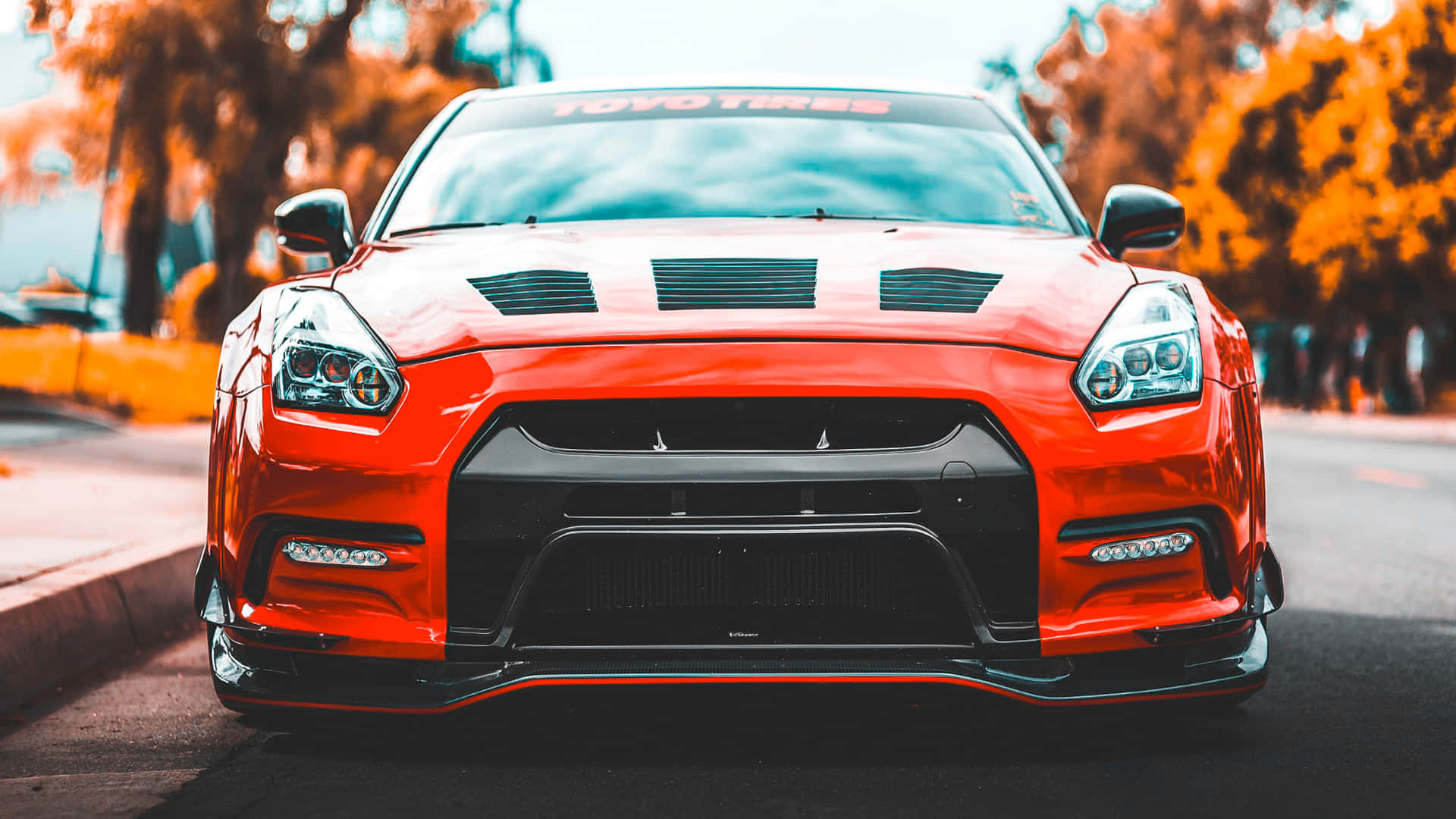 Nissan Gtr Twin-turbo V6 Engine Background