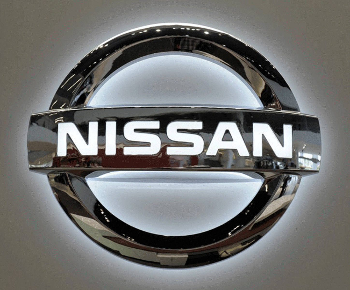 Nissan Silver Logo Background