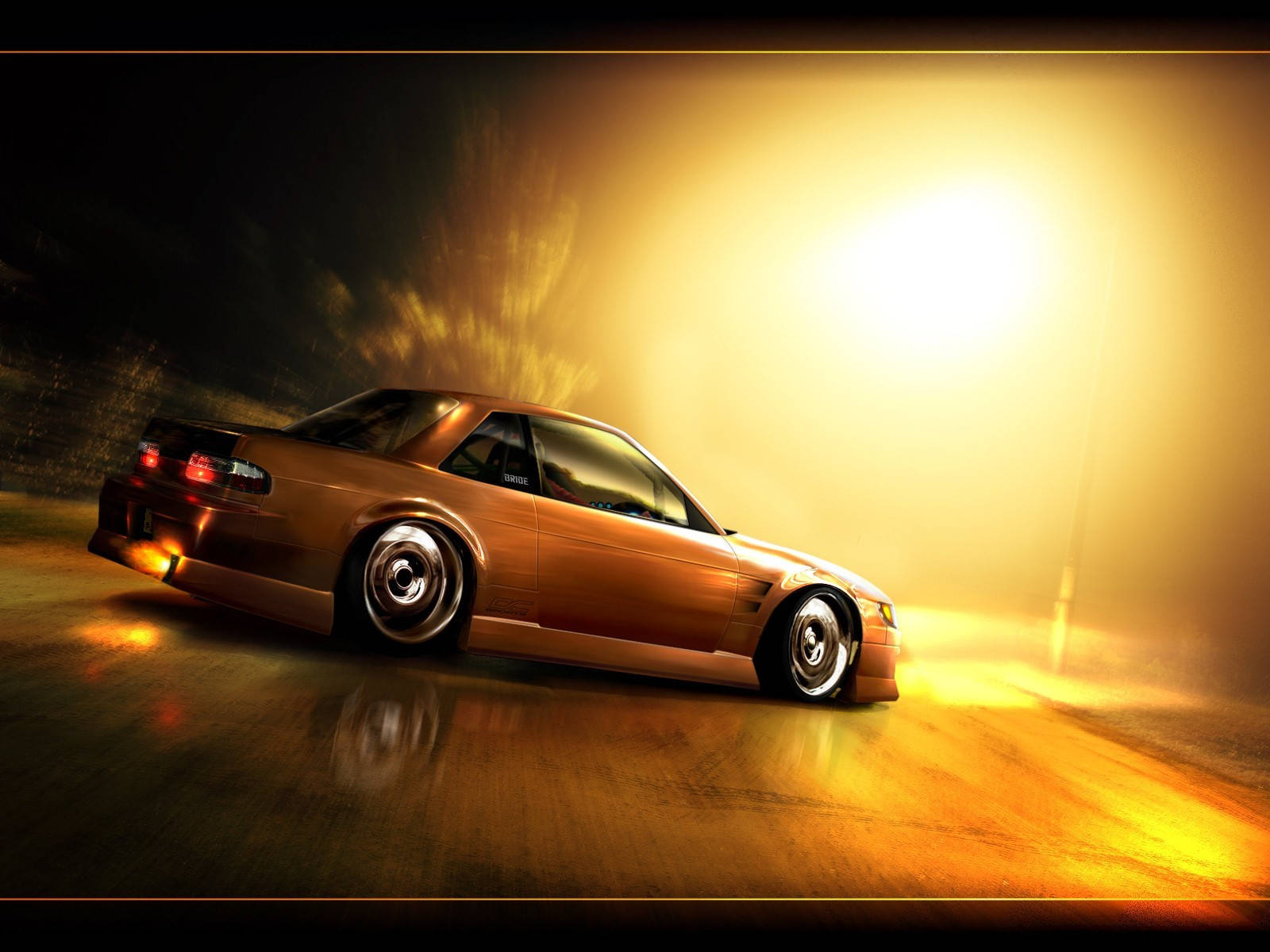 Nissan Silvia S13 Drift Car Background