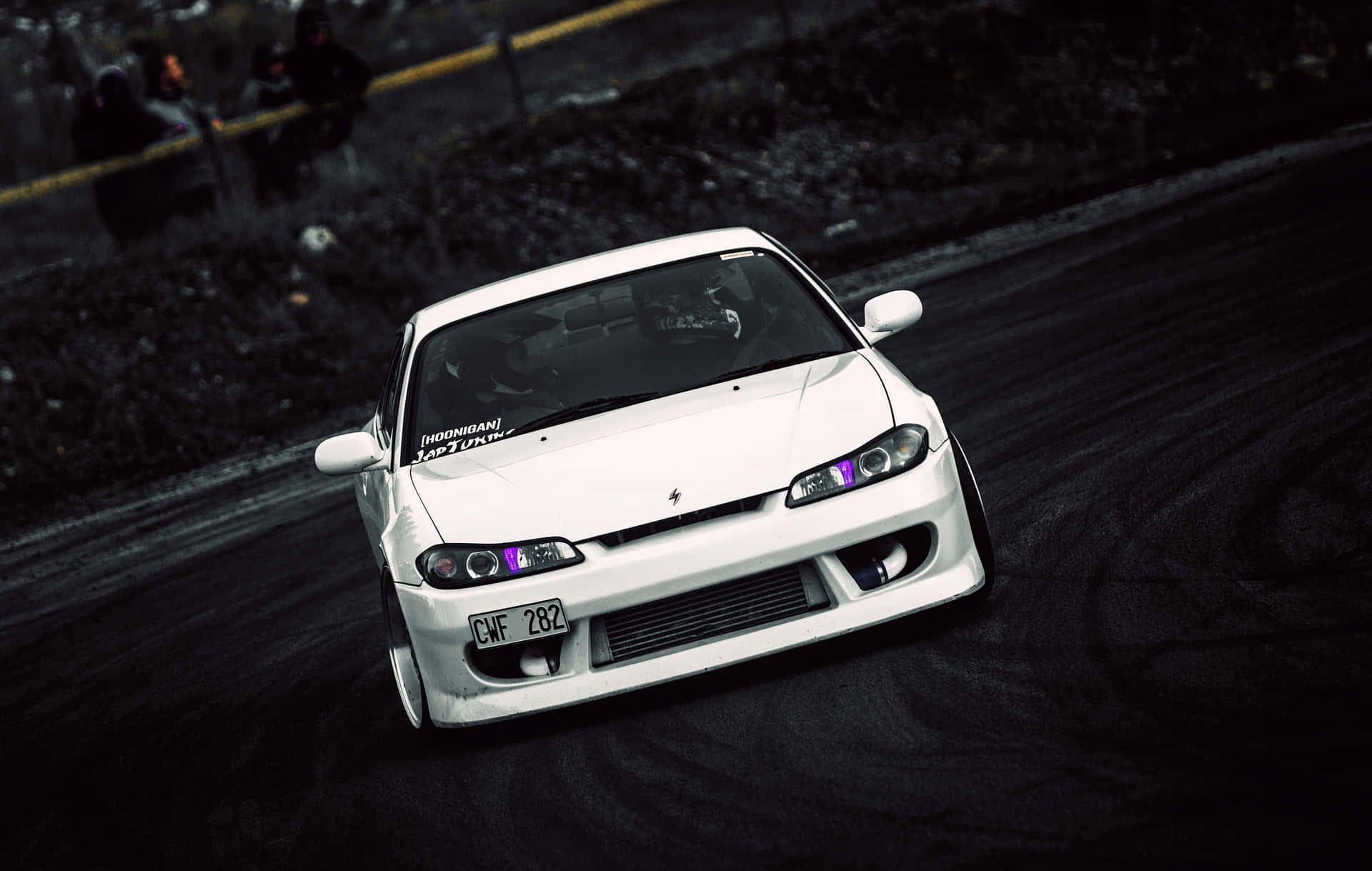 Nissan Silvia S15 Pearl White Background