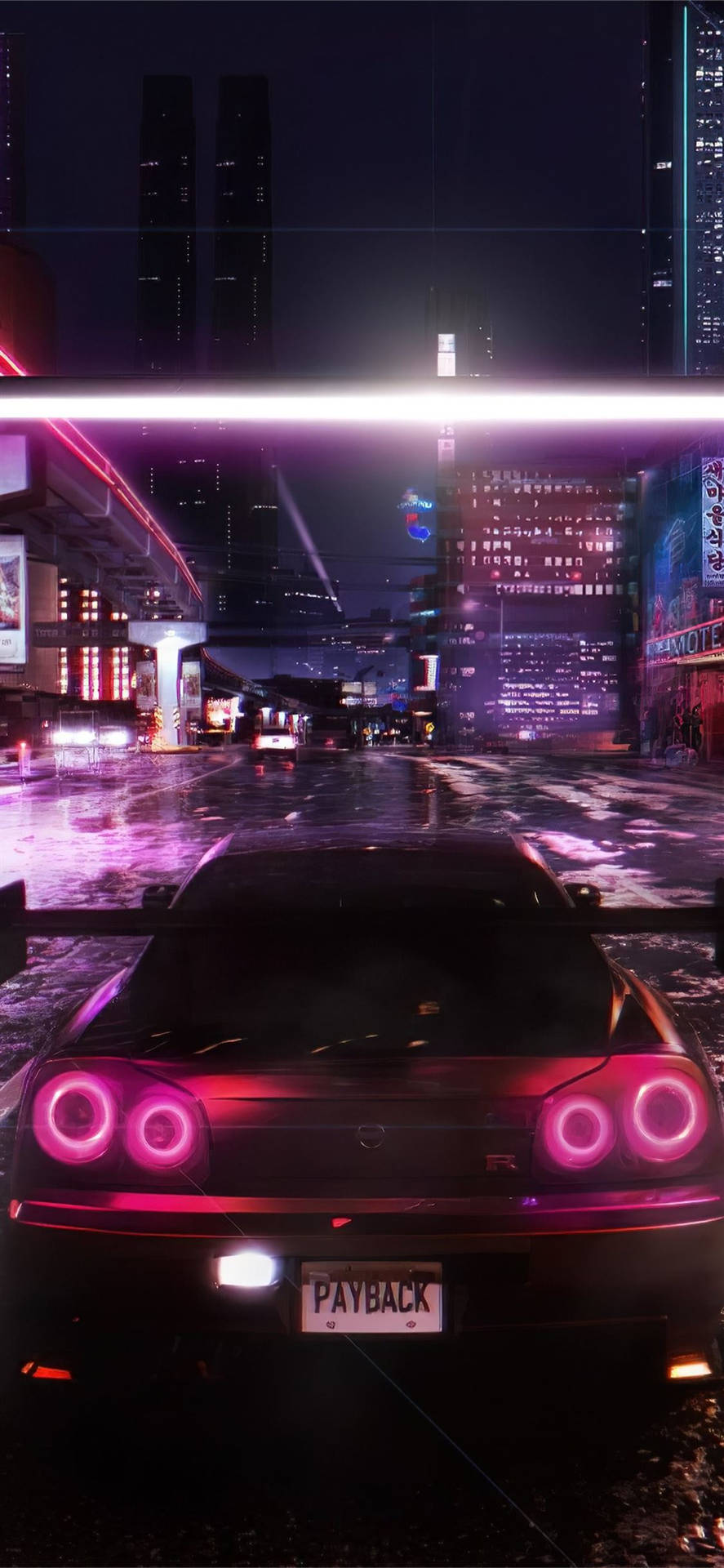 Nissan Skyline Cyberpunk Iphone X Background