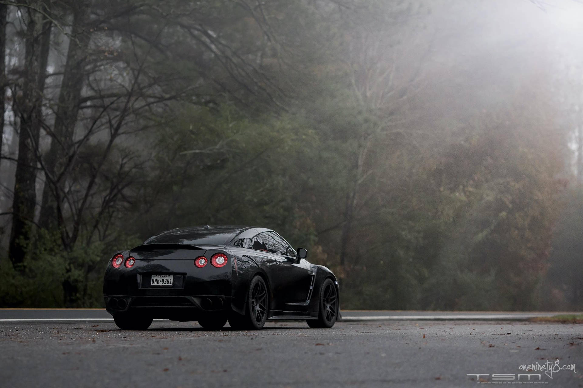 Nissan Skyline Gtr R35 Glossy Black Background