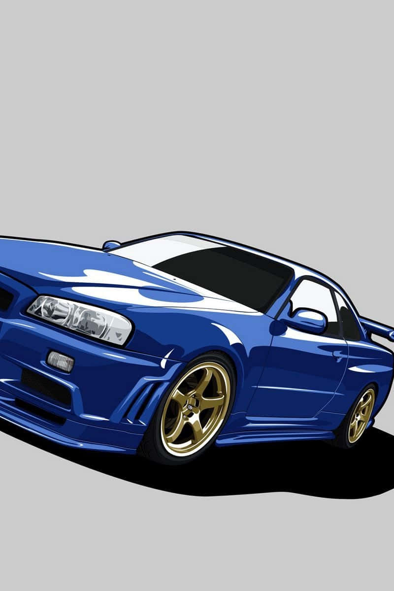 Nissan Skyline Iphone Digital Drawing Background
