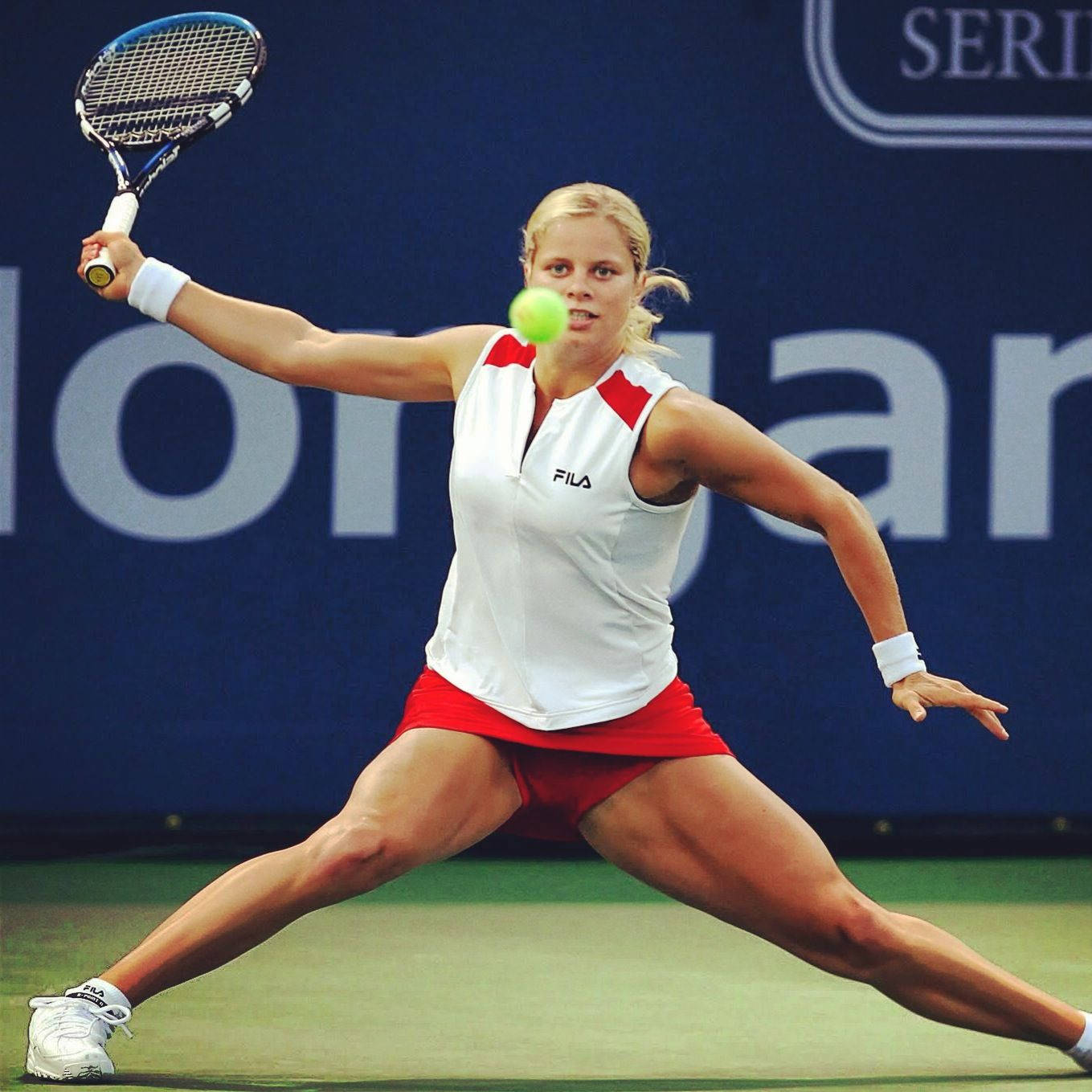 No. 1 Tennis Athlete Kim Clijsters Background