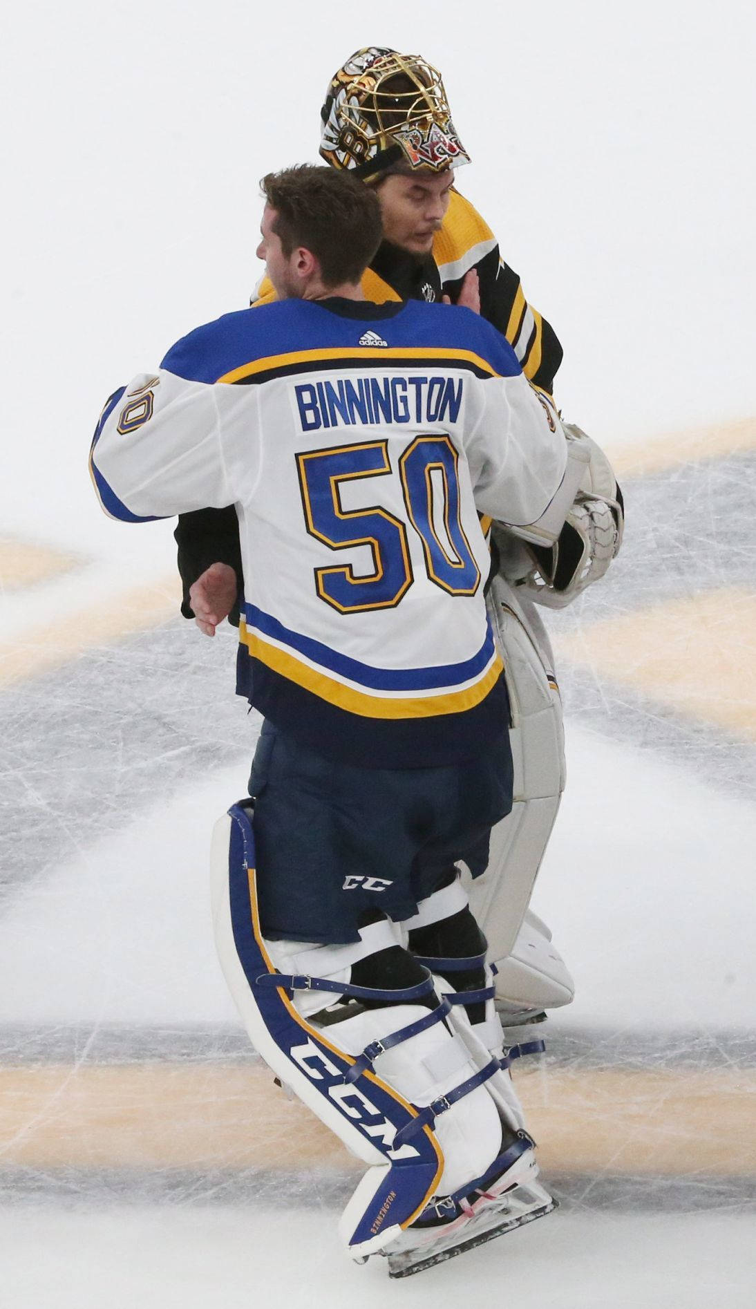 No. 50 Ice Hockey Goaltender Jordan Binnington Background