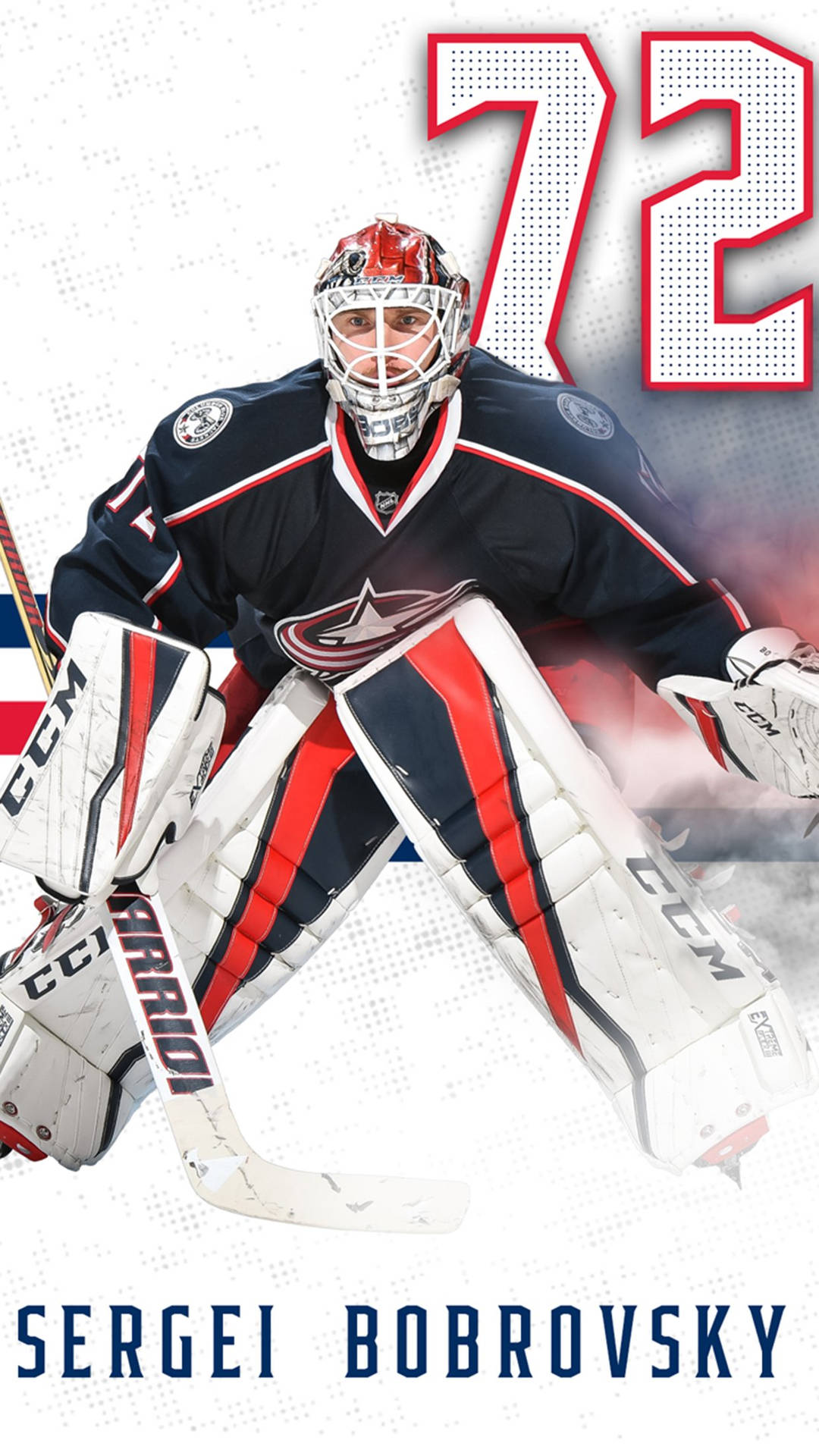 No. 72 Jersey Sergei Bobrovsky Background