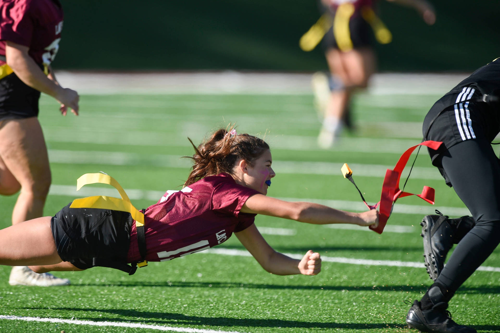 No Contact Sport Flag Football Belt Background