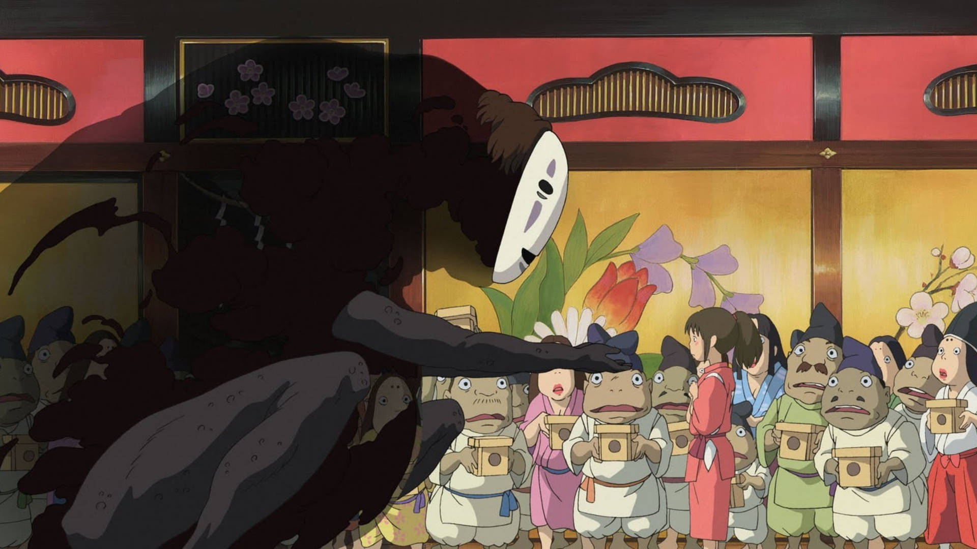 No-face And Chihiro Still Background