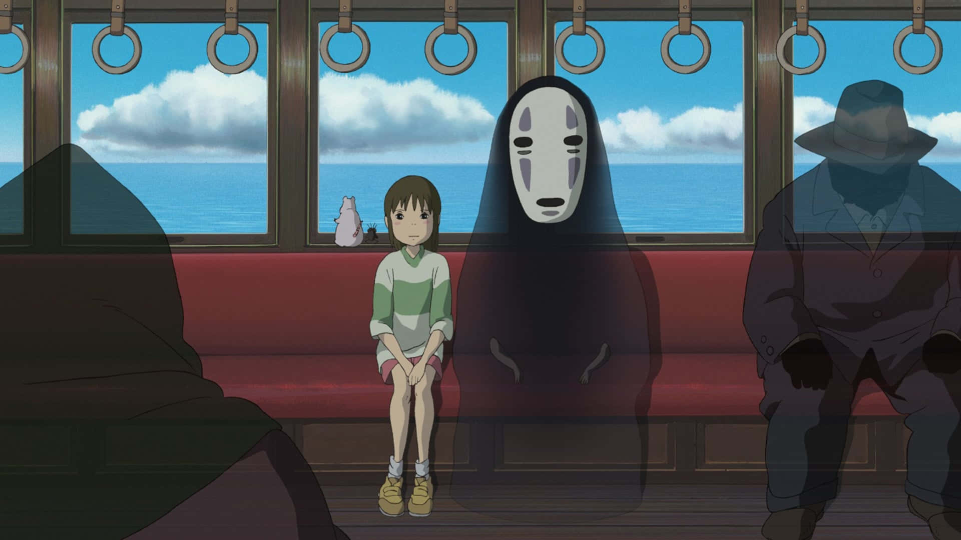 No Face Beside Chihiro In Spirited Away Movie