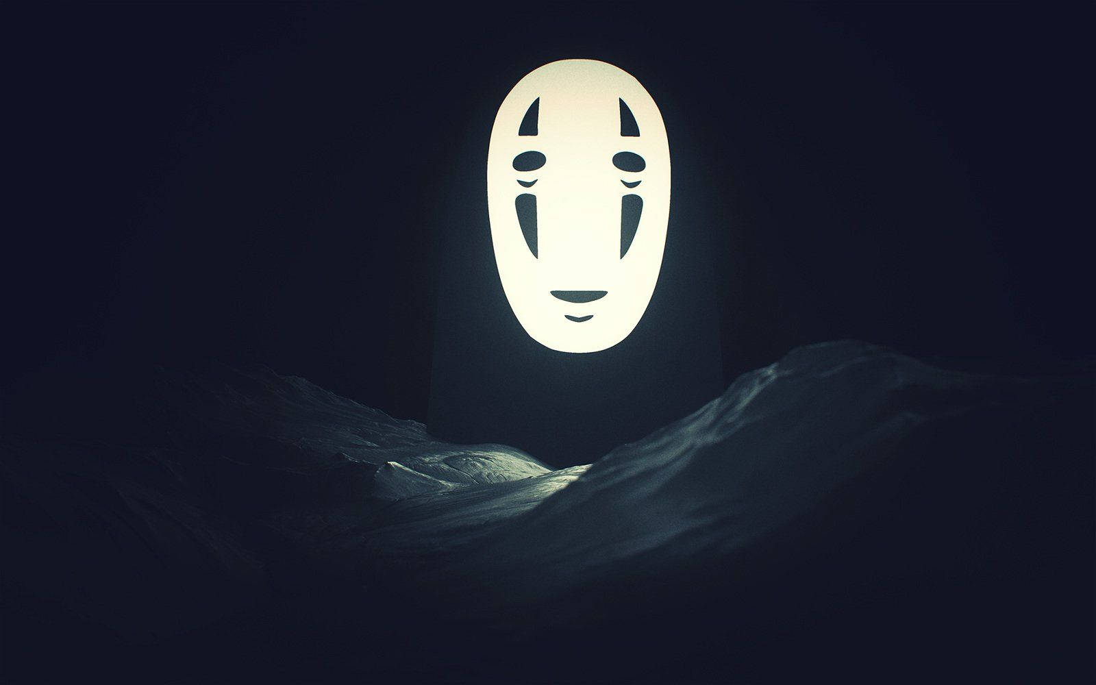No-face Moon Glow Background