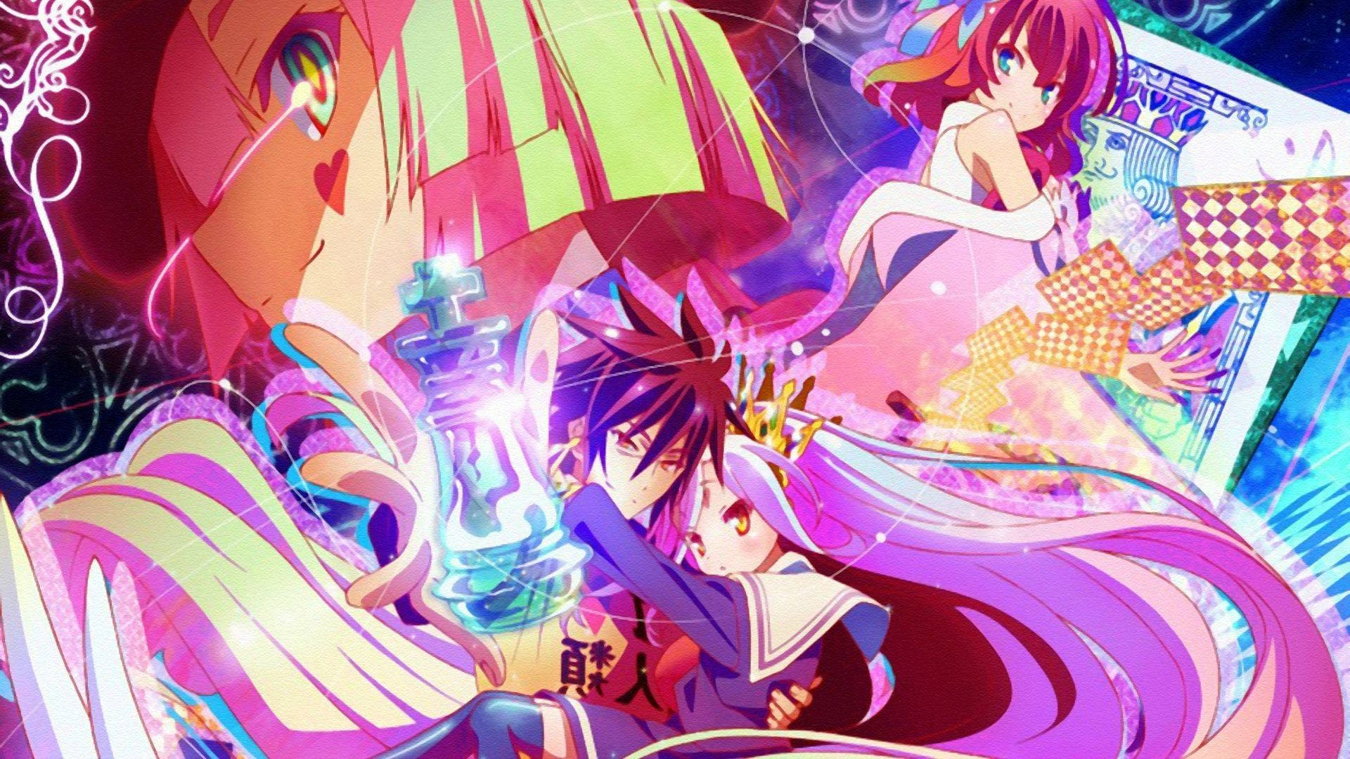 No Game No Life Promotional Poster Background