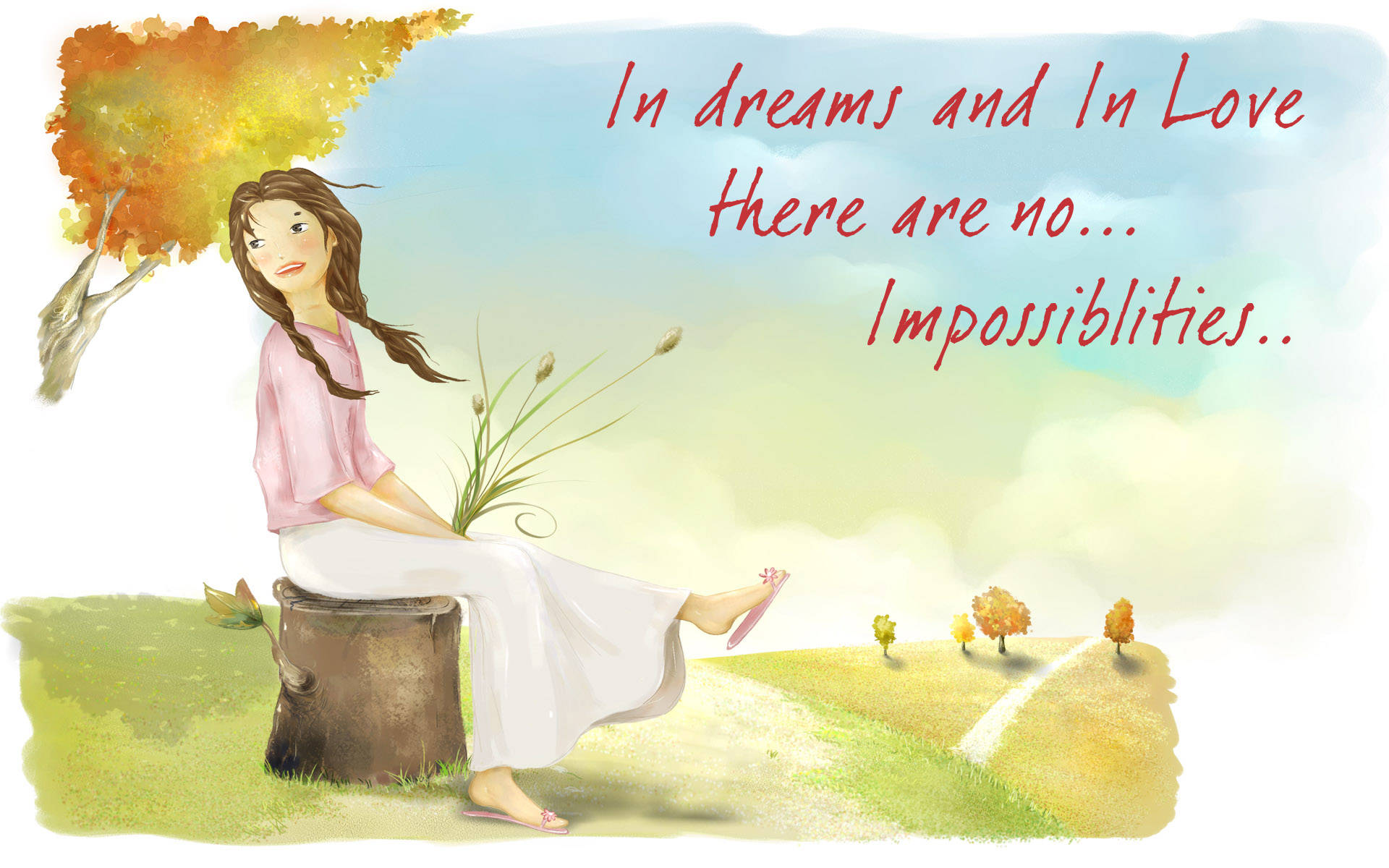 No Impossibilities Love Quotes Background