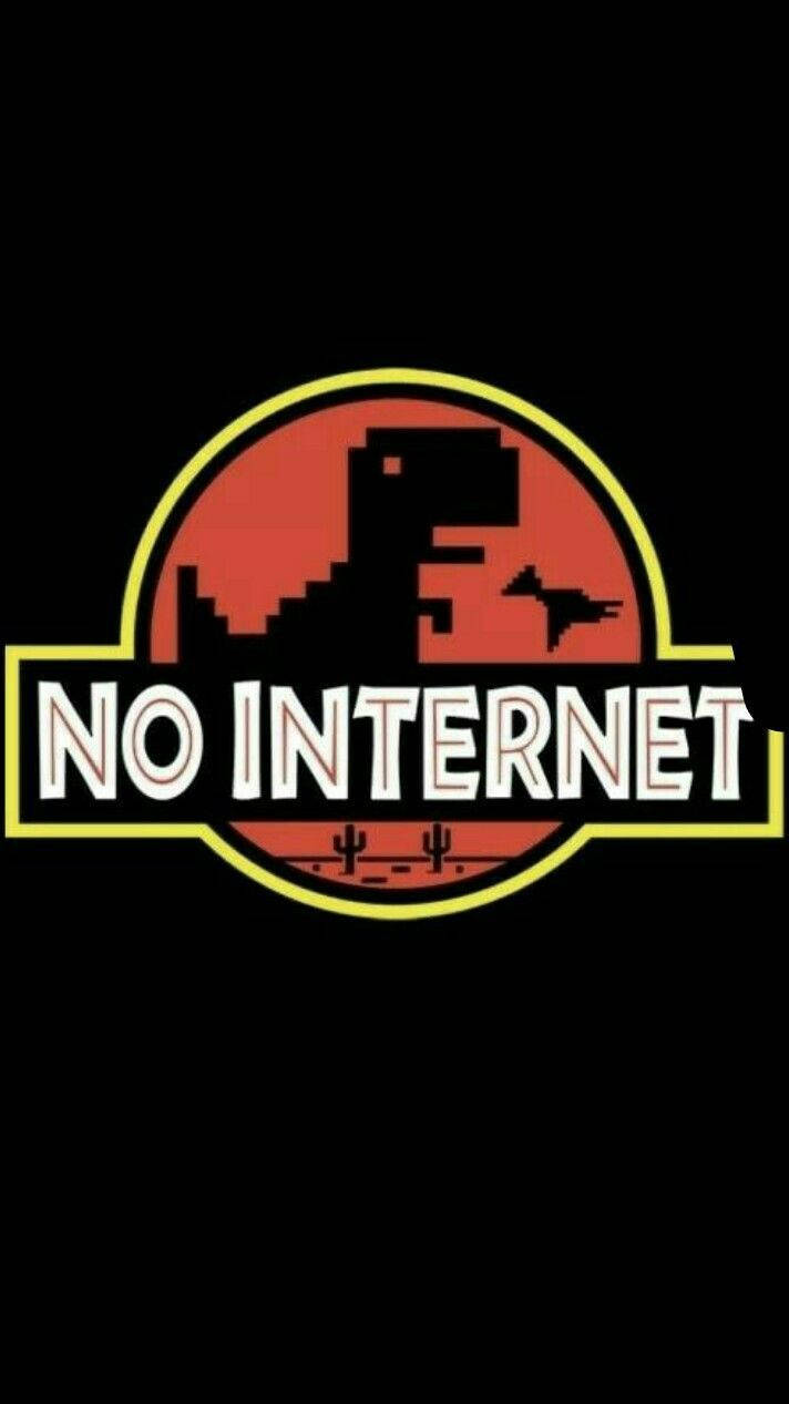 No Internet Jurassic Design Background