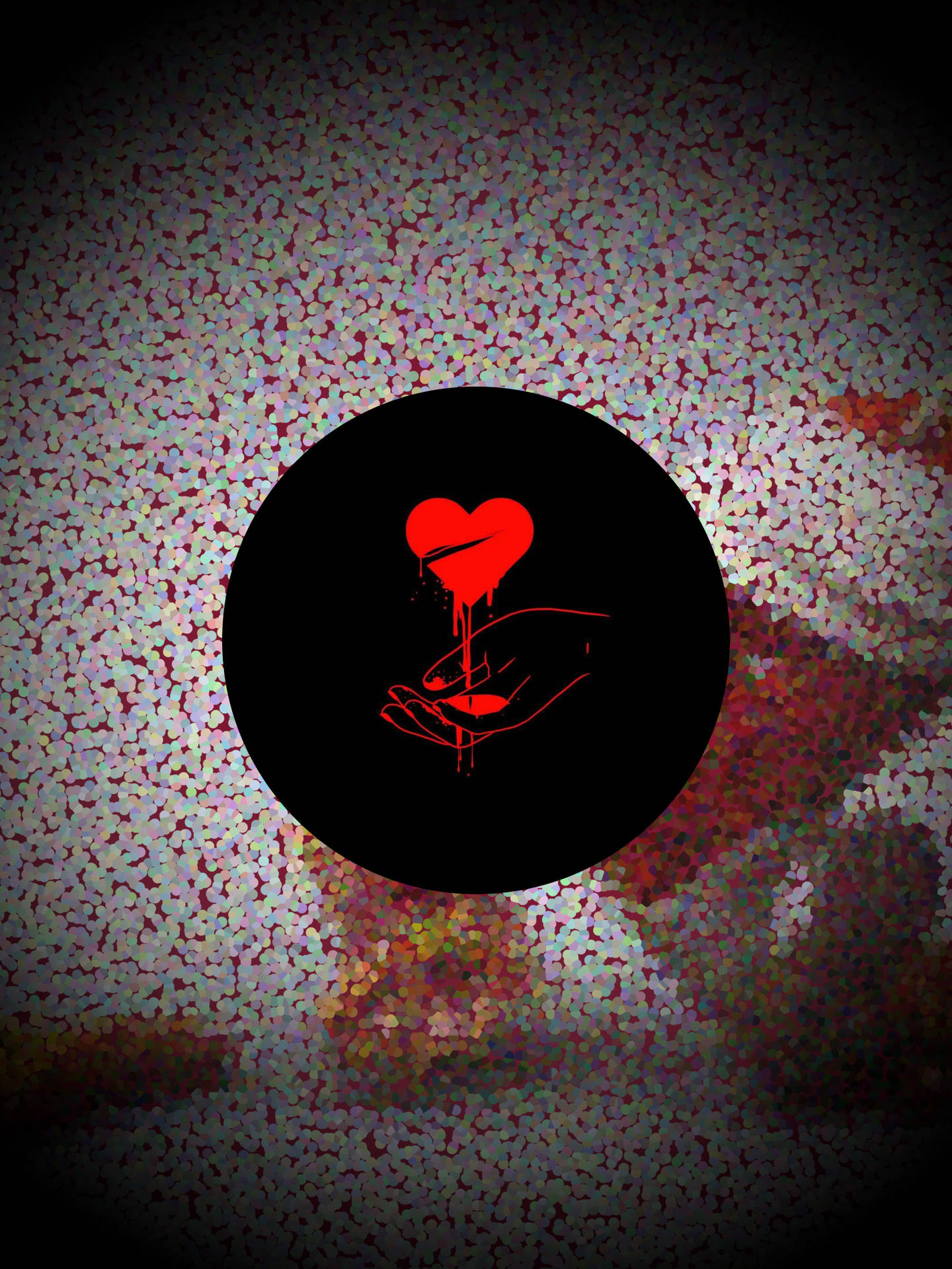 No Love Bleeding Wounded Heart Background