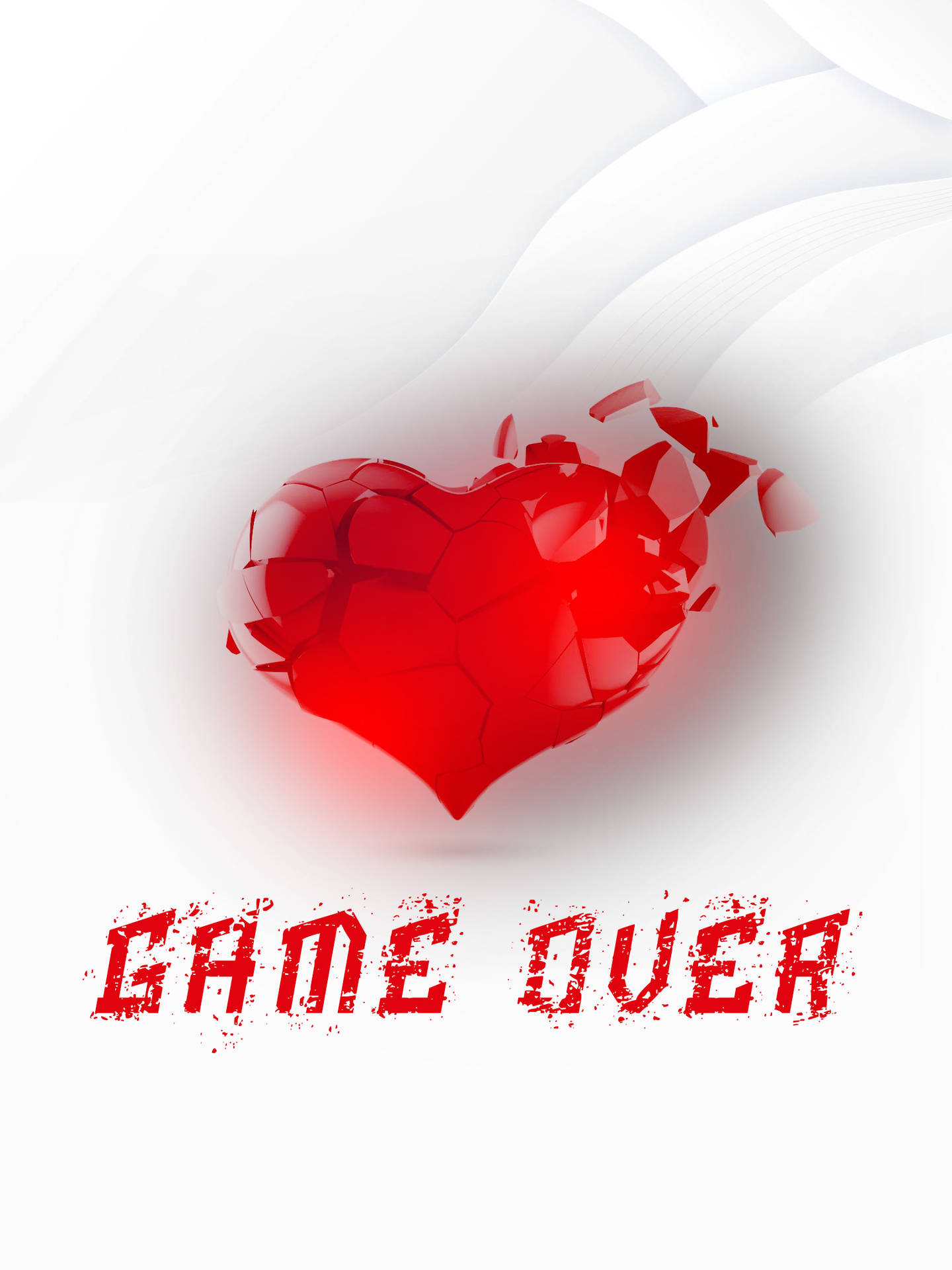 No Love Shattered Heart Game Over
