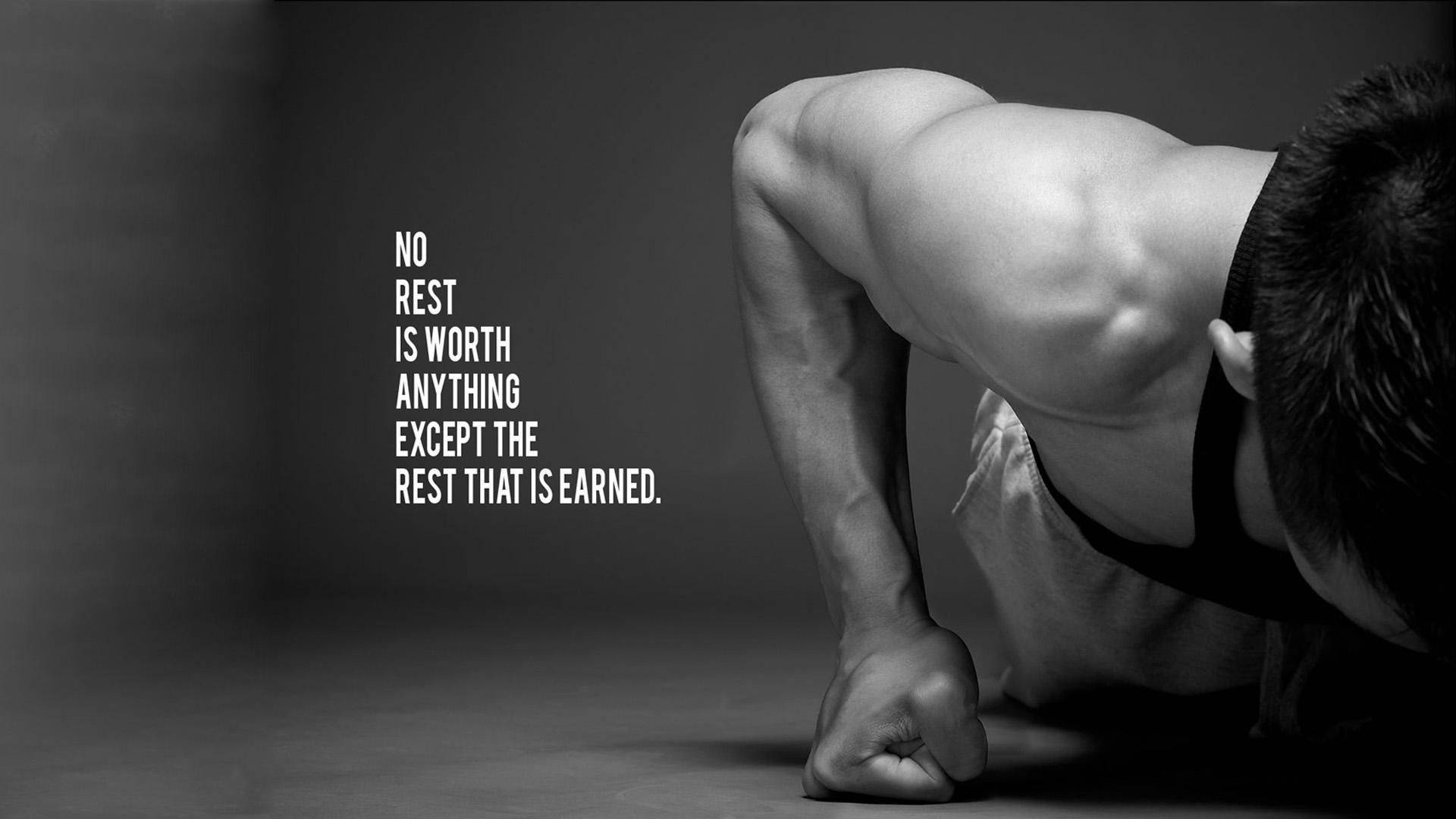 No Rest Fitness Motivations Background