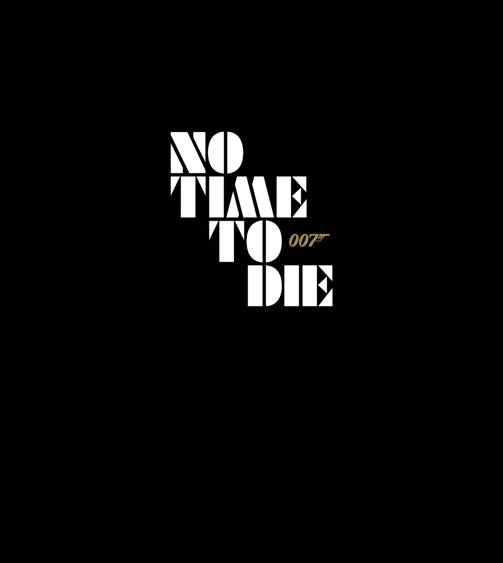 No Time To Die In Black Poster Background
