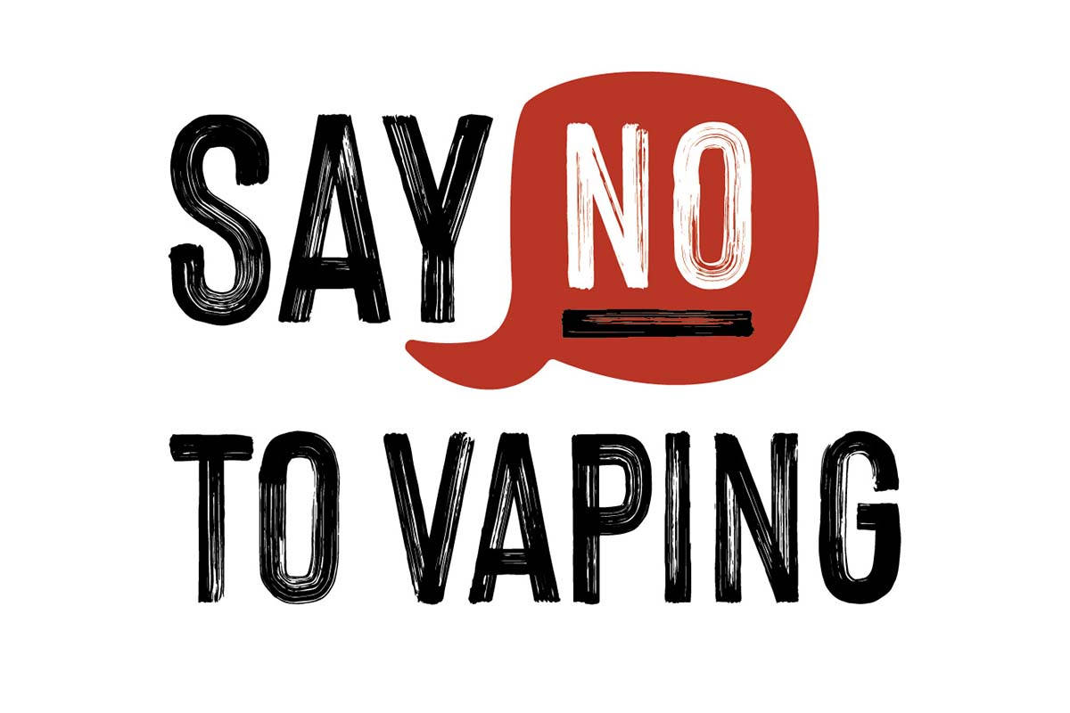 No To Vaping Background
