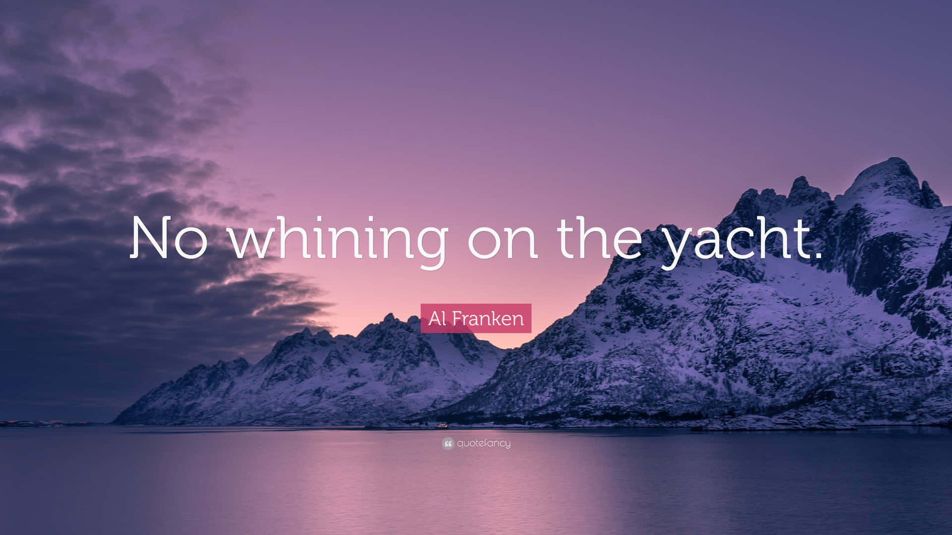 No Whining Yacht Quote Background