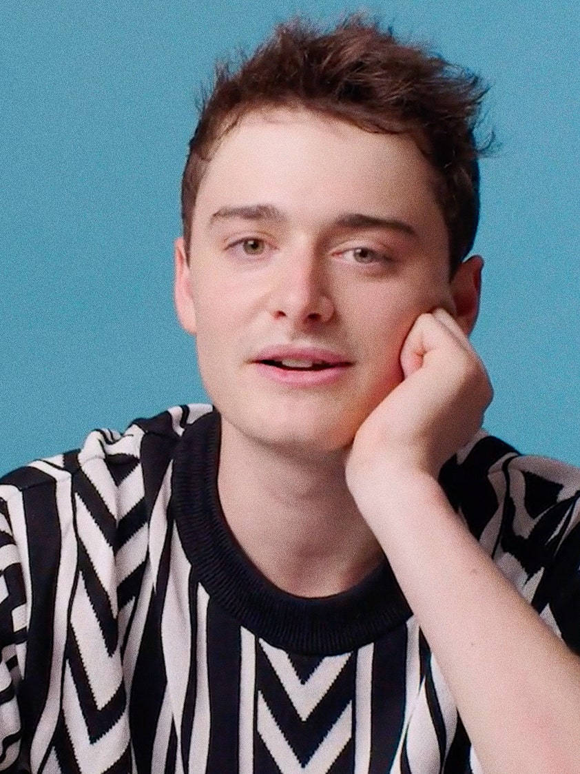 Noah Schnapp At Gq Interview Background