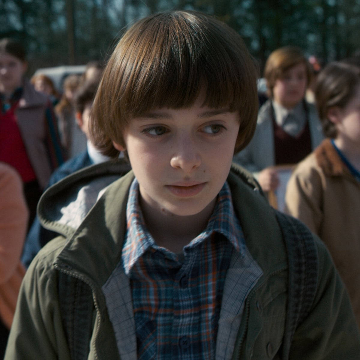 Noah Schnapp In Season Two Of Stranger Things Background