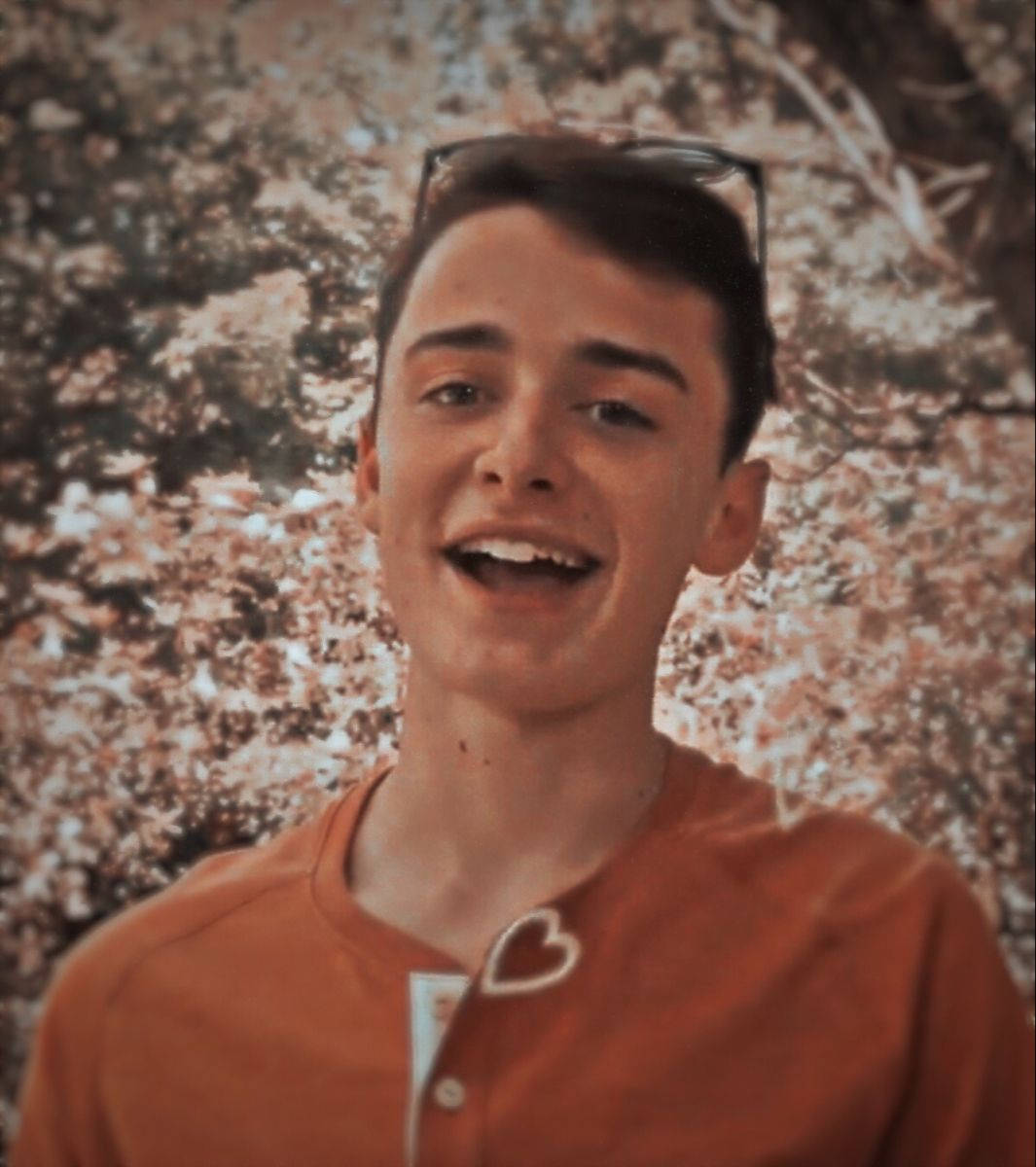 Noah Schnapp With Sakura Trees