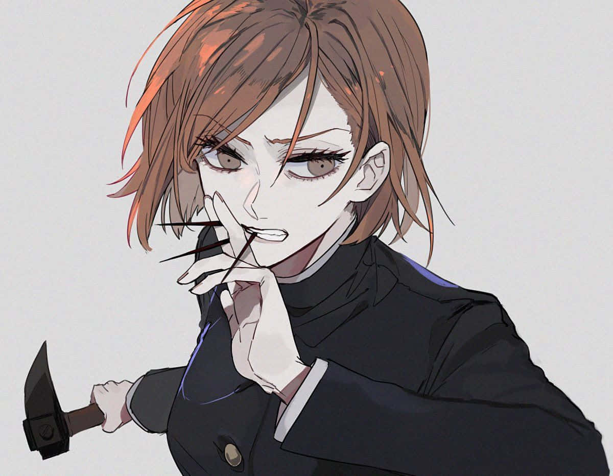 Nobara Kugisaki - Fearless And Stylish Jujutsu Sorcerer Background