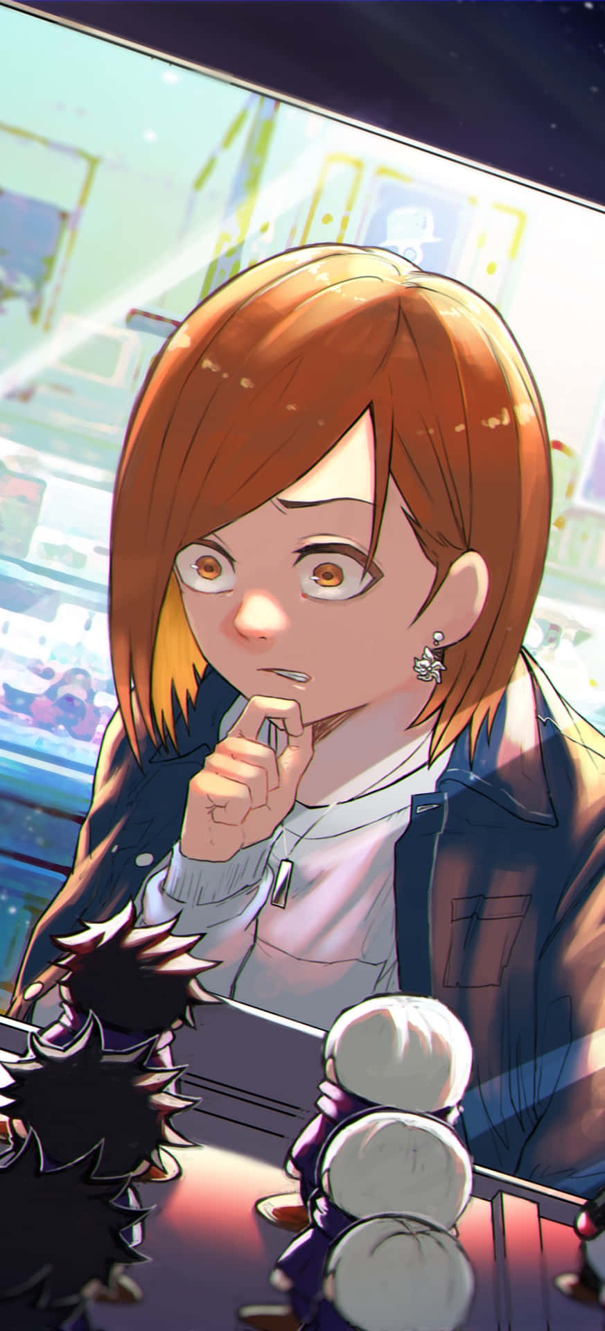 Nobara Kugisaki Unleashing Her Power In Jujutsu Kaisen Background