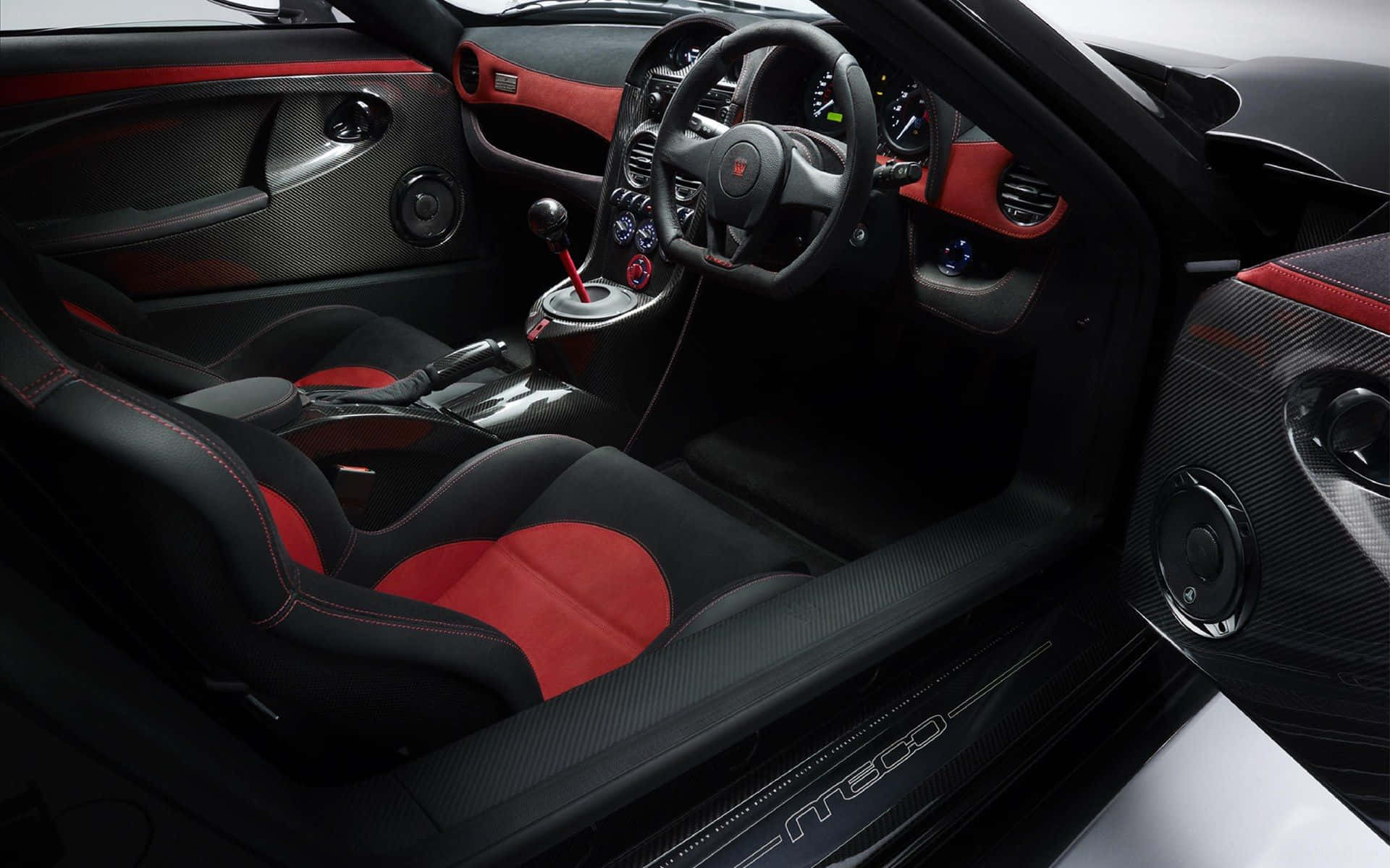 Noble Black And Red Interior Background