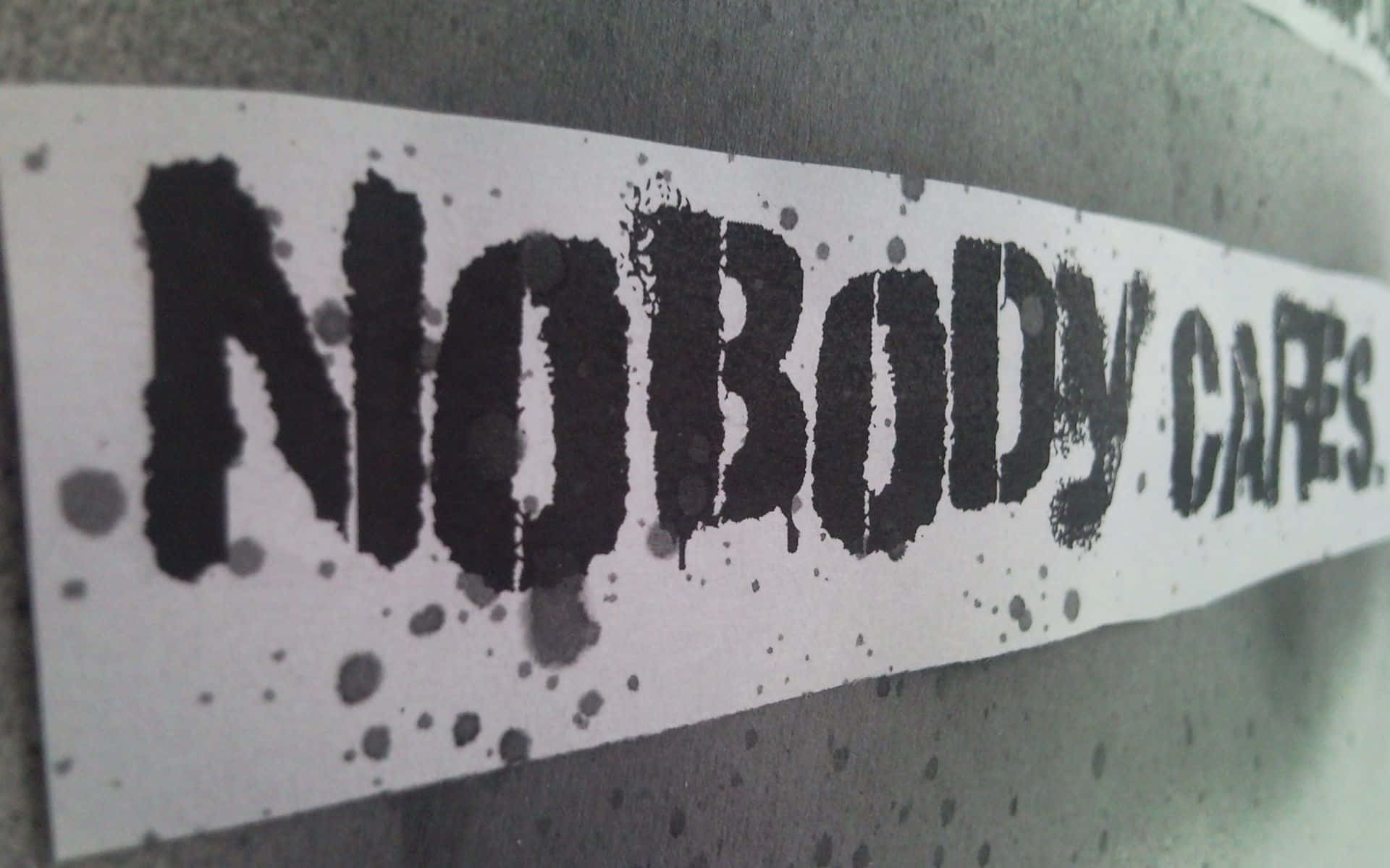 Nobody Cares Sticker Background