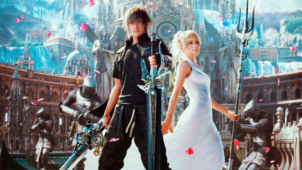 Noctis And Lunafreya Of Final Fantasy Xv Background