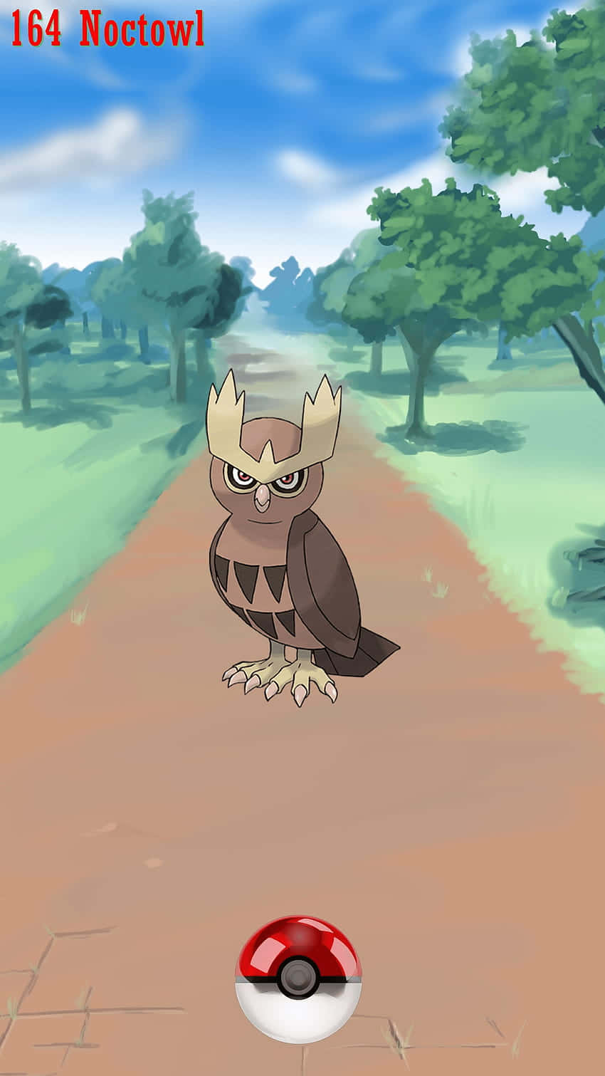 Noctowl Pokemon Encounter Background