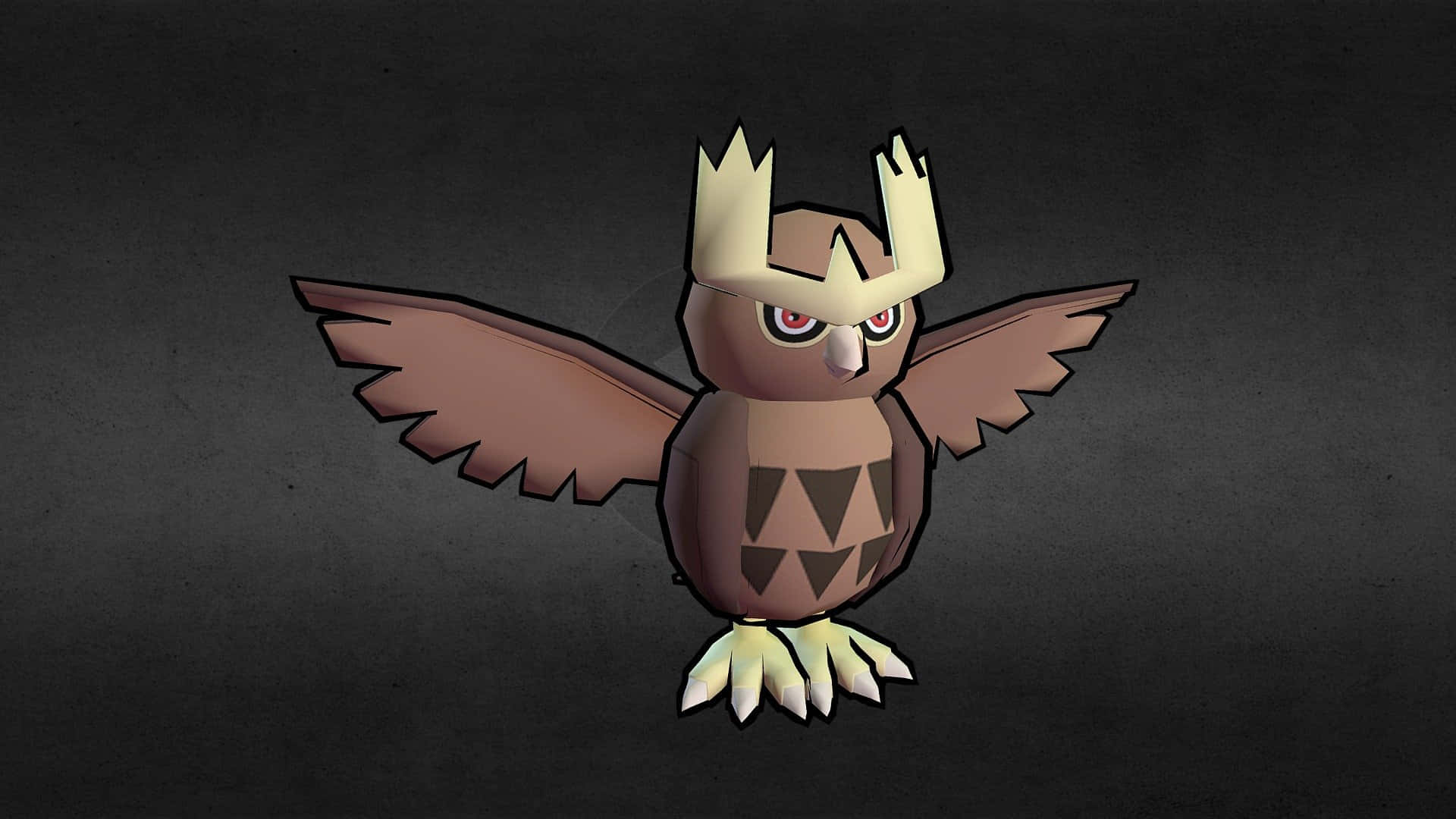 Noctowl Pokemon Illustration Background