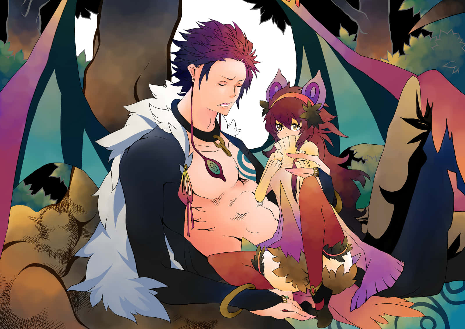 Noibat And Noivern In Human Forms